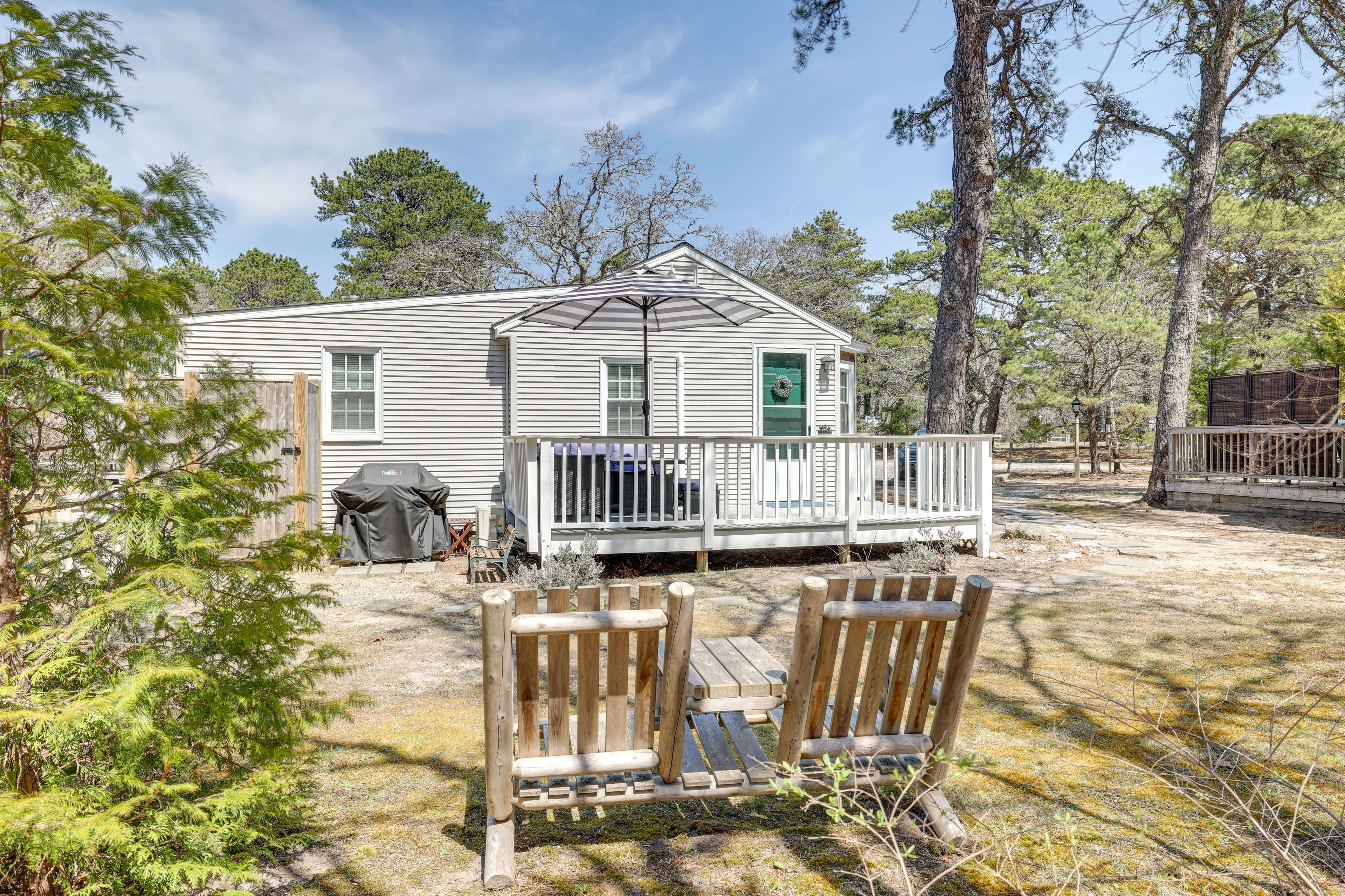 Wellfleet Vacation Rental | 2BR | 1BA | 500 Sq Ft | 3 Steps to Access