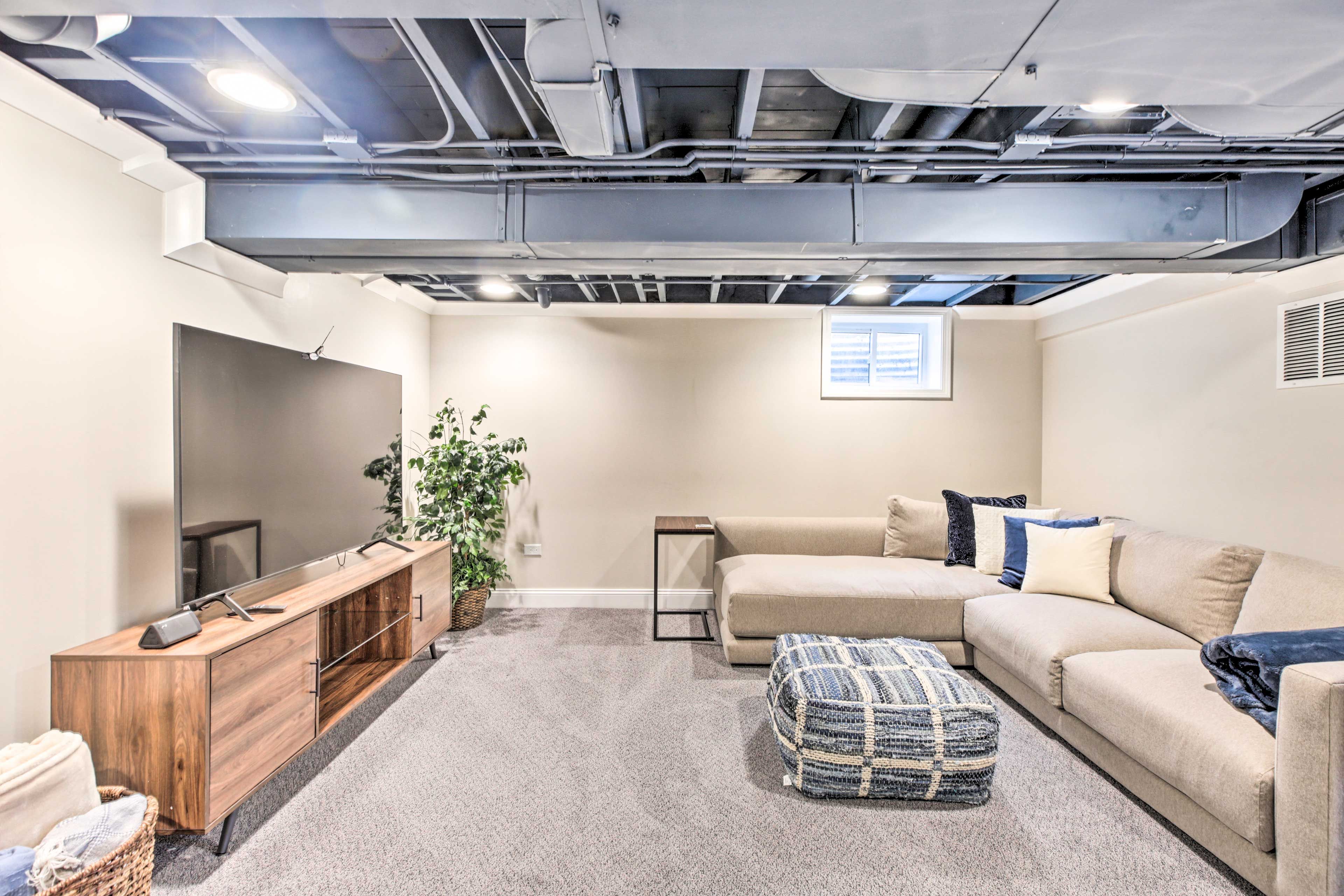 2nd Living Room | Lower Level | Sleeper Sofa | Stairs Required For Access