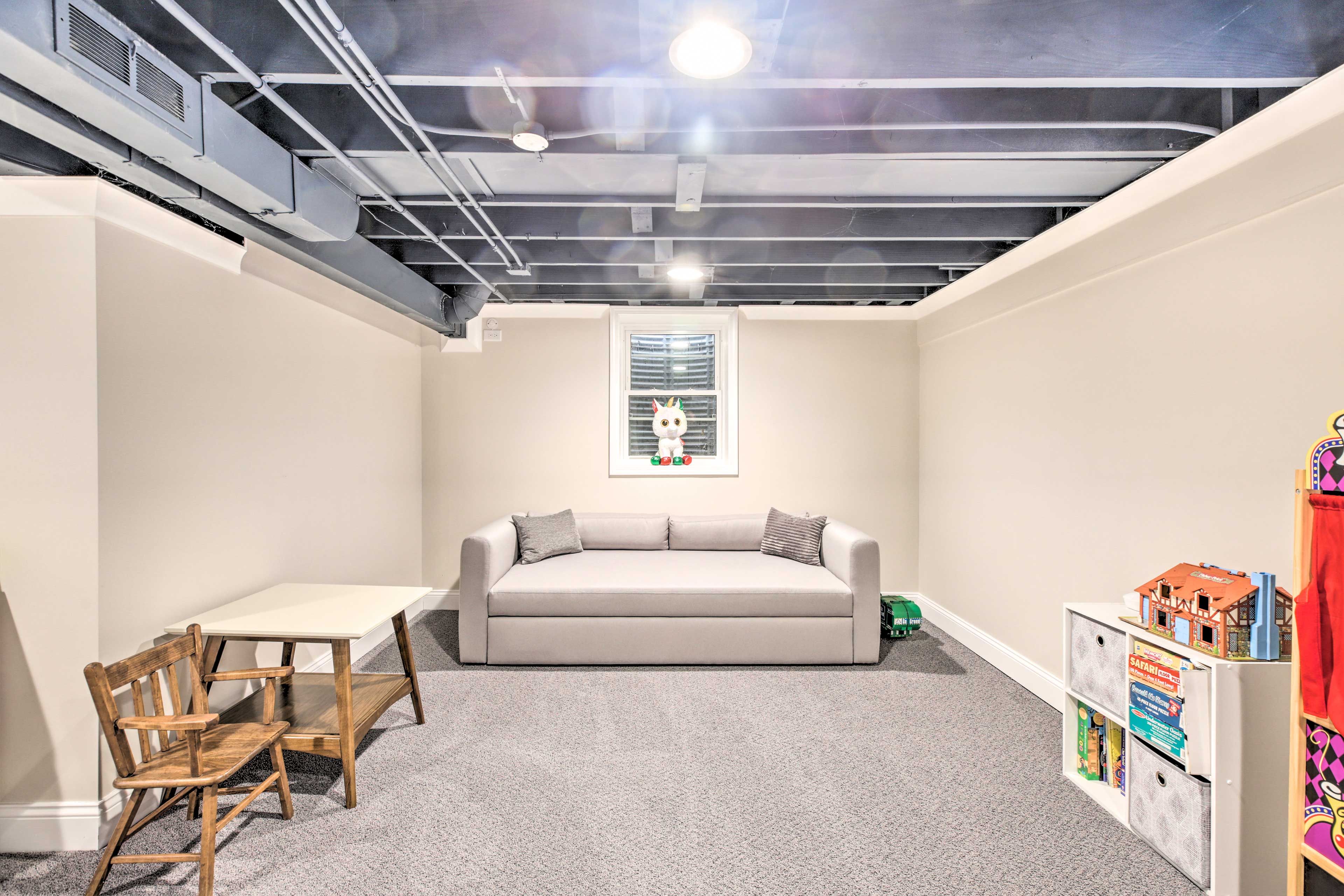 Play Room | Lower Level | Stairs Required For Access