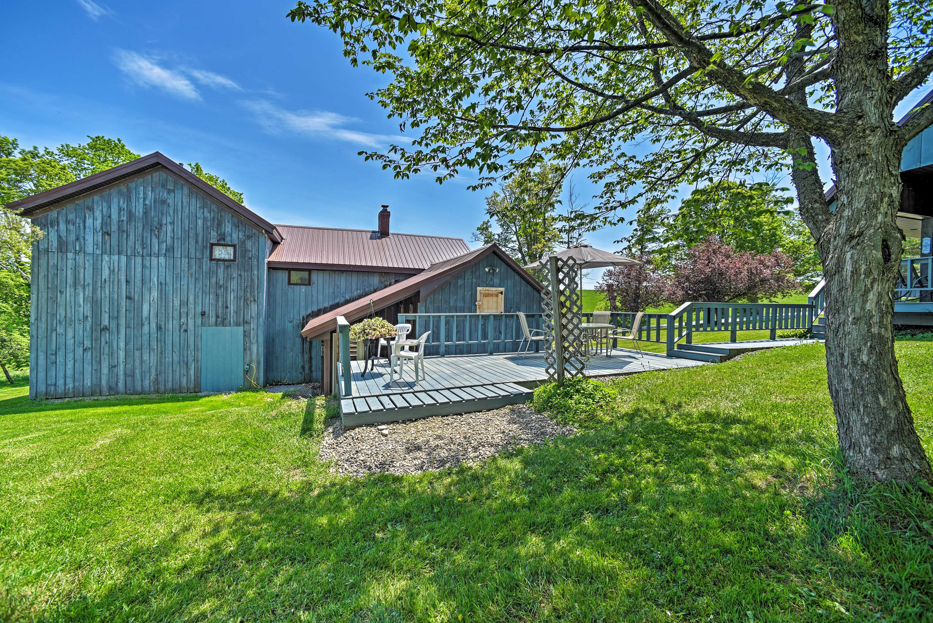 Richfield Springs Vacation Rental | 2-Story Farmhouse | 4BR | 2BA | 2,479 Sq Ft