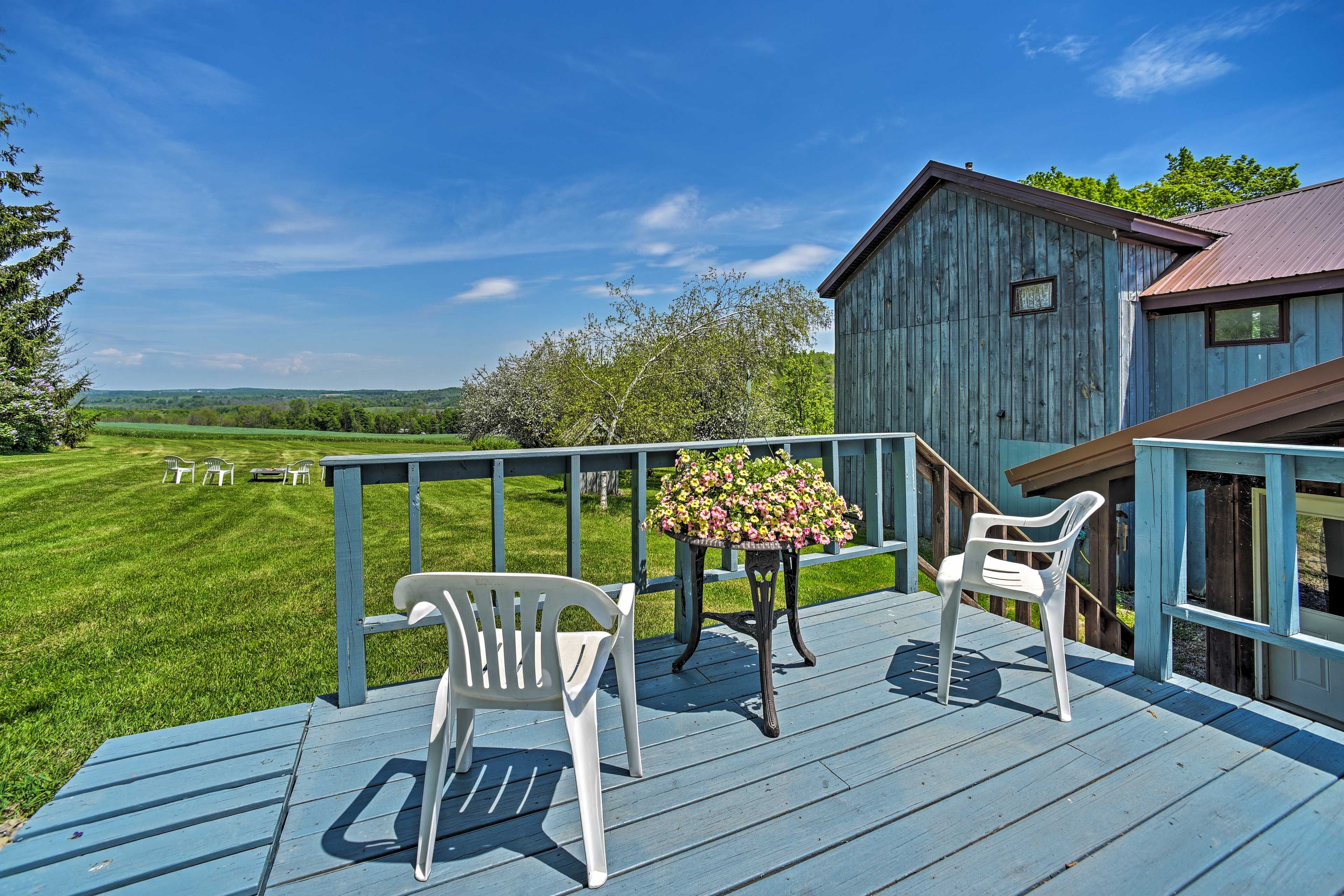 Patio | Stairs Required