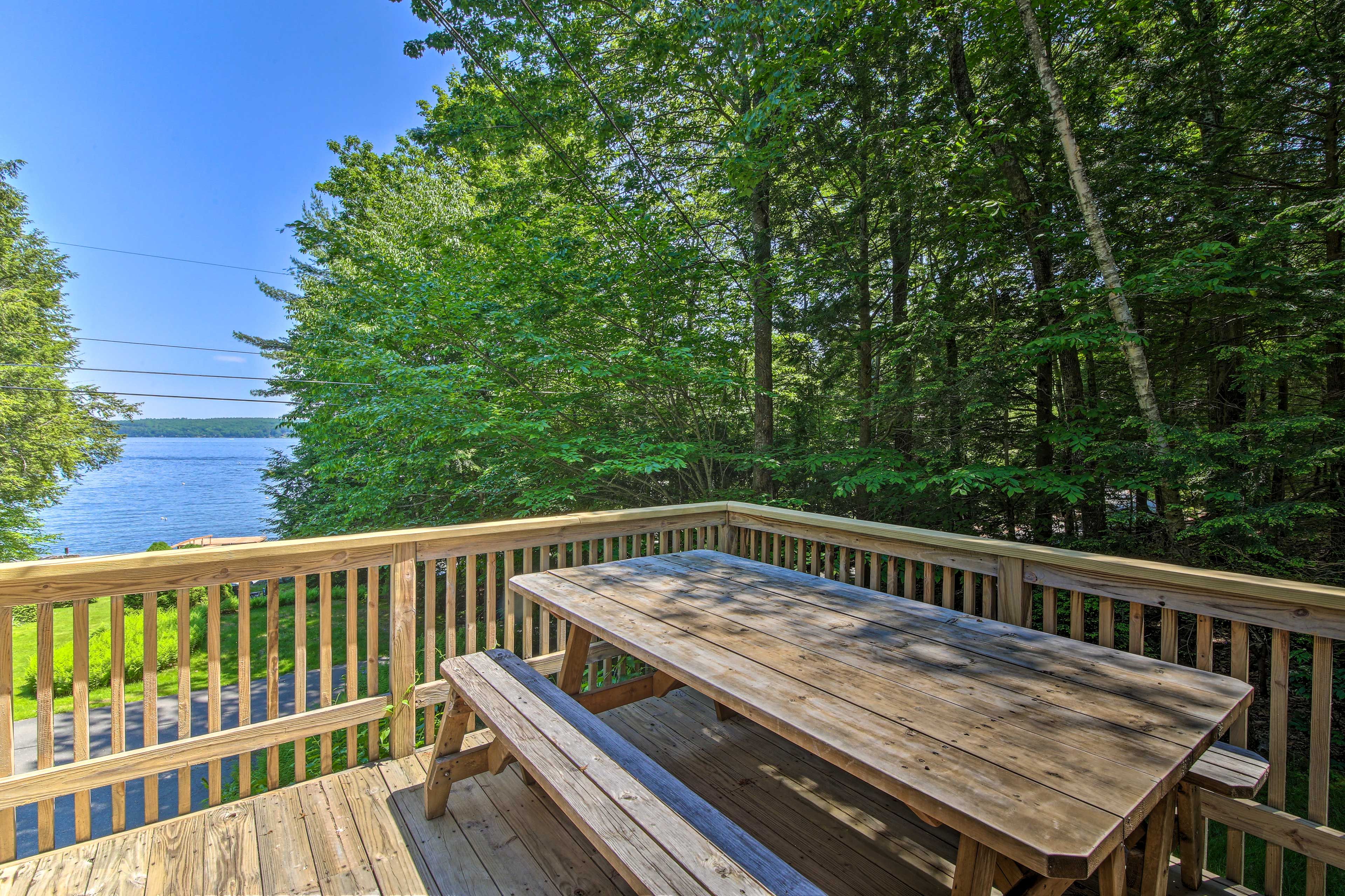 Deck | Sebago Lake Views
