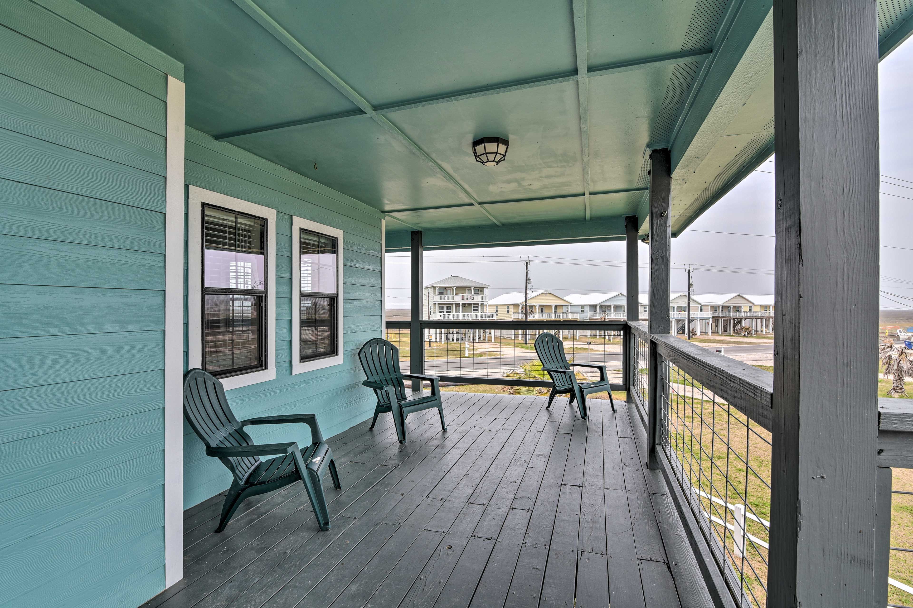 Covered Wraparound Deck