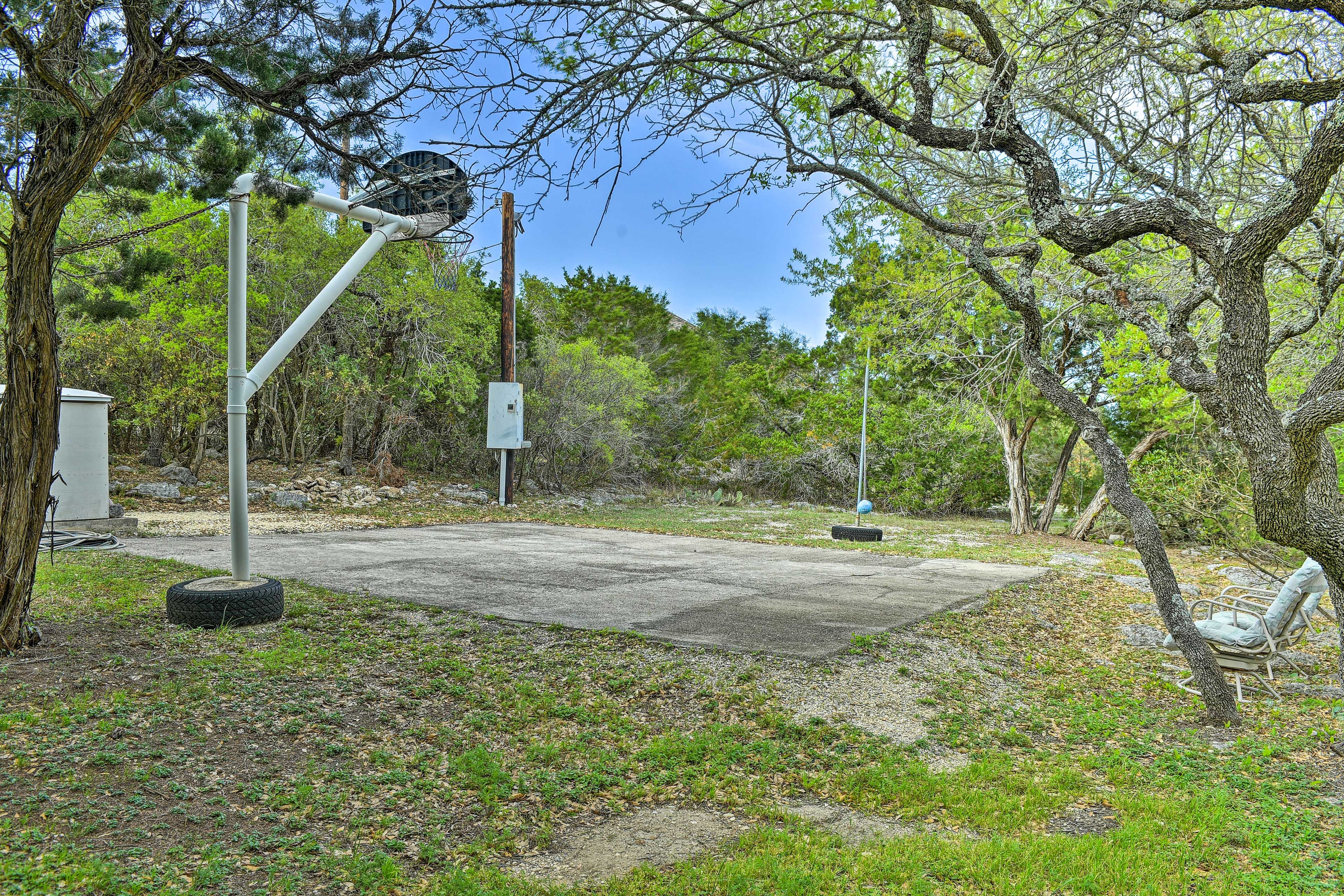 Basketball & Tetherball Court