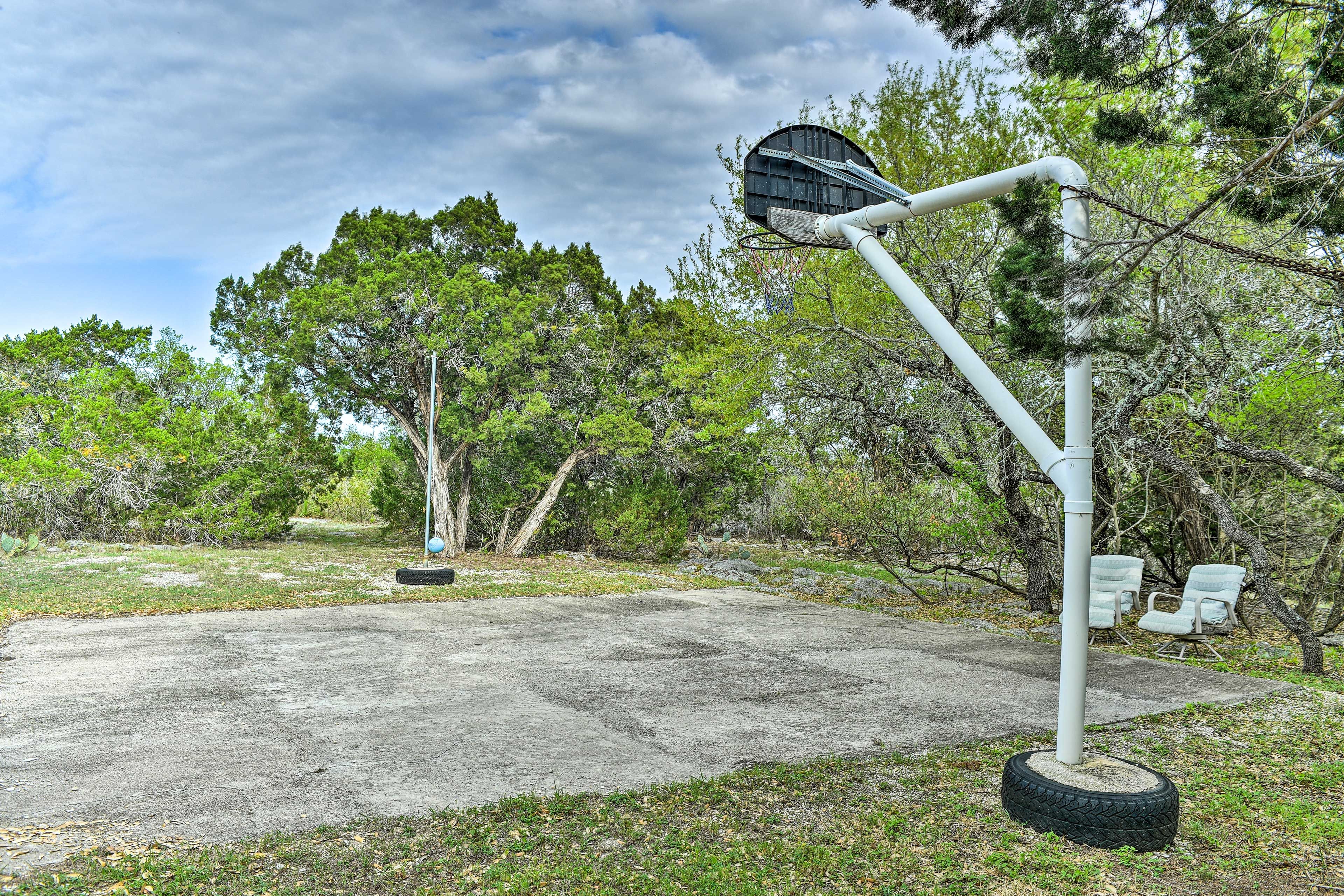 Basketball & Tetherball Court
