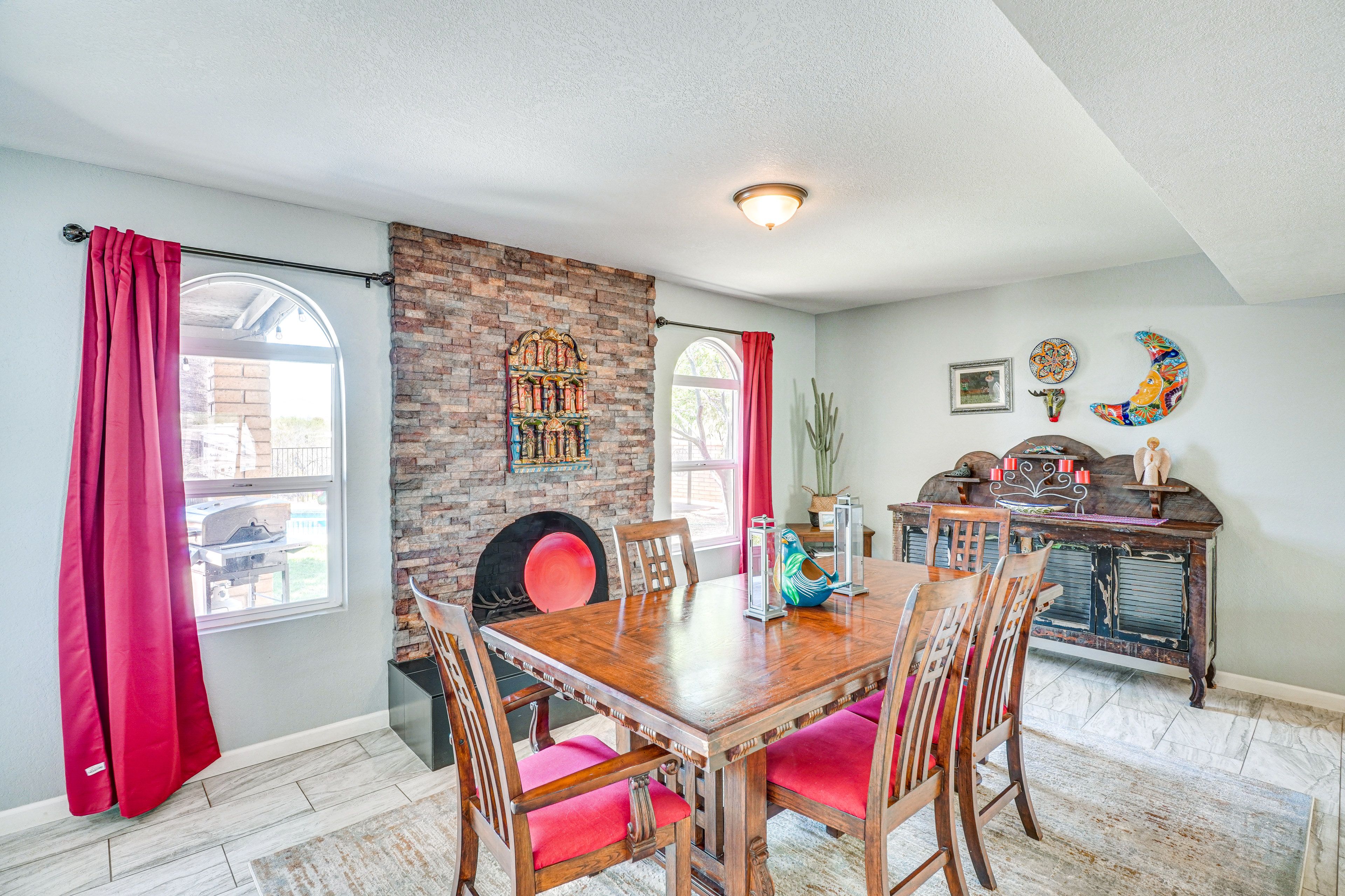 Dining Table | Dishware & Flatware | Decorative Fireplace