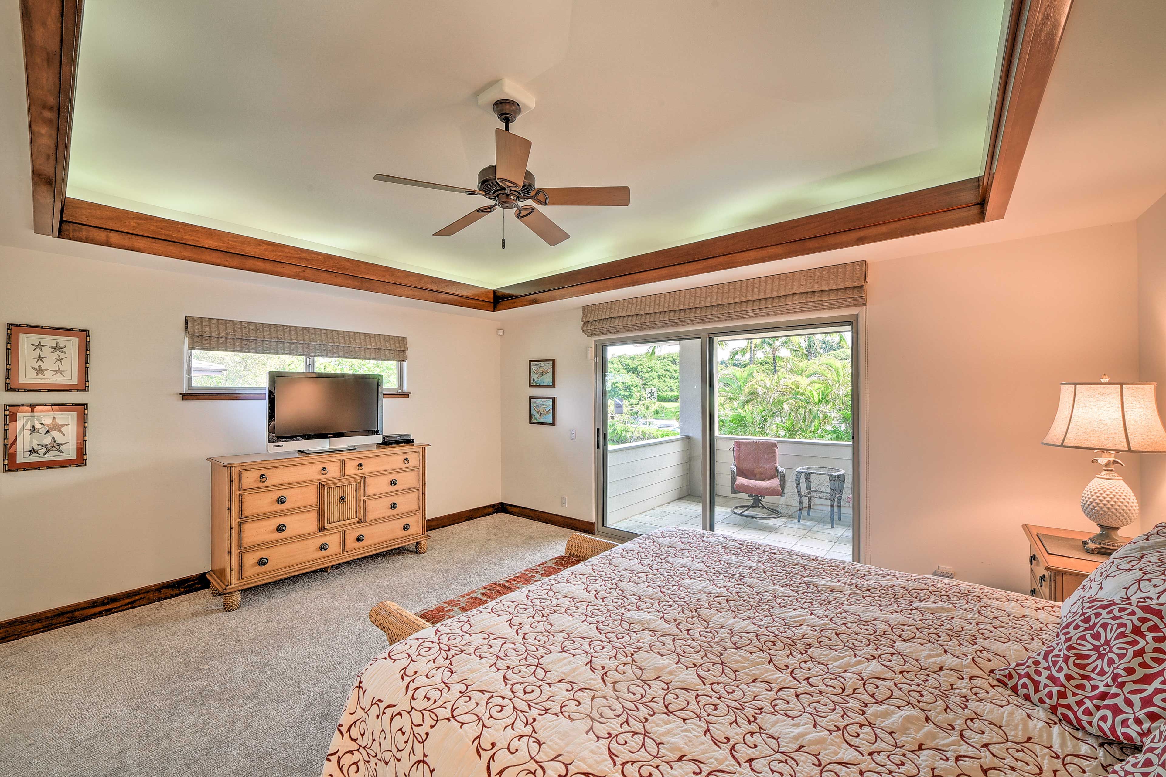 Bedroom 1 | Linens Provided | Smart TV | Access to Balcony