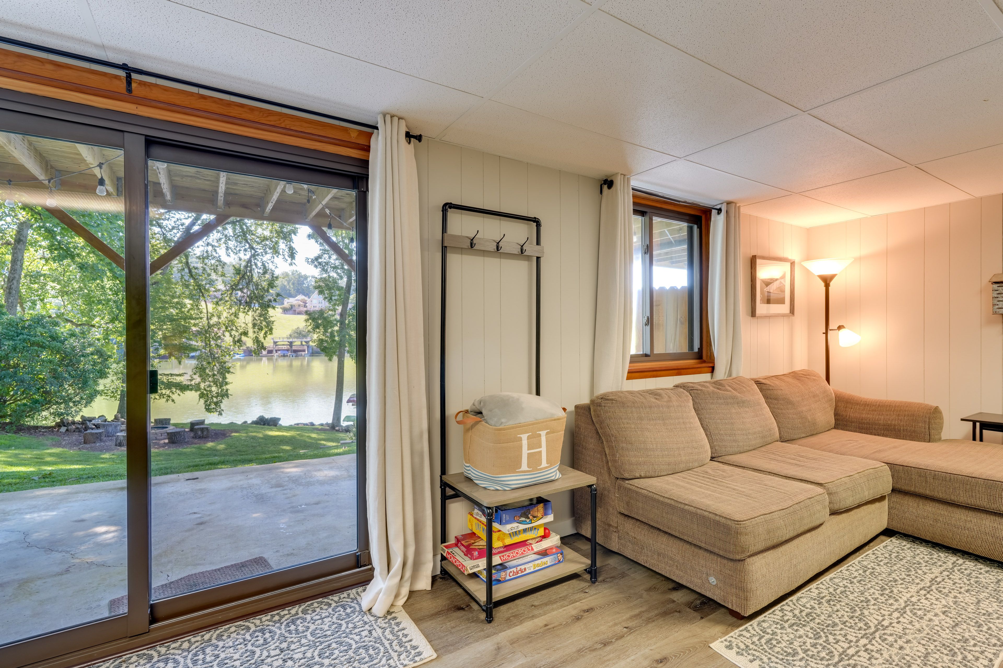 Basement | Living Area | Board Games | Patio Access