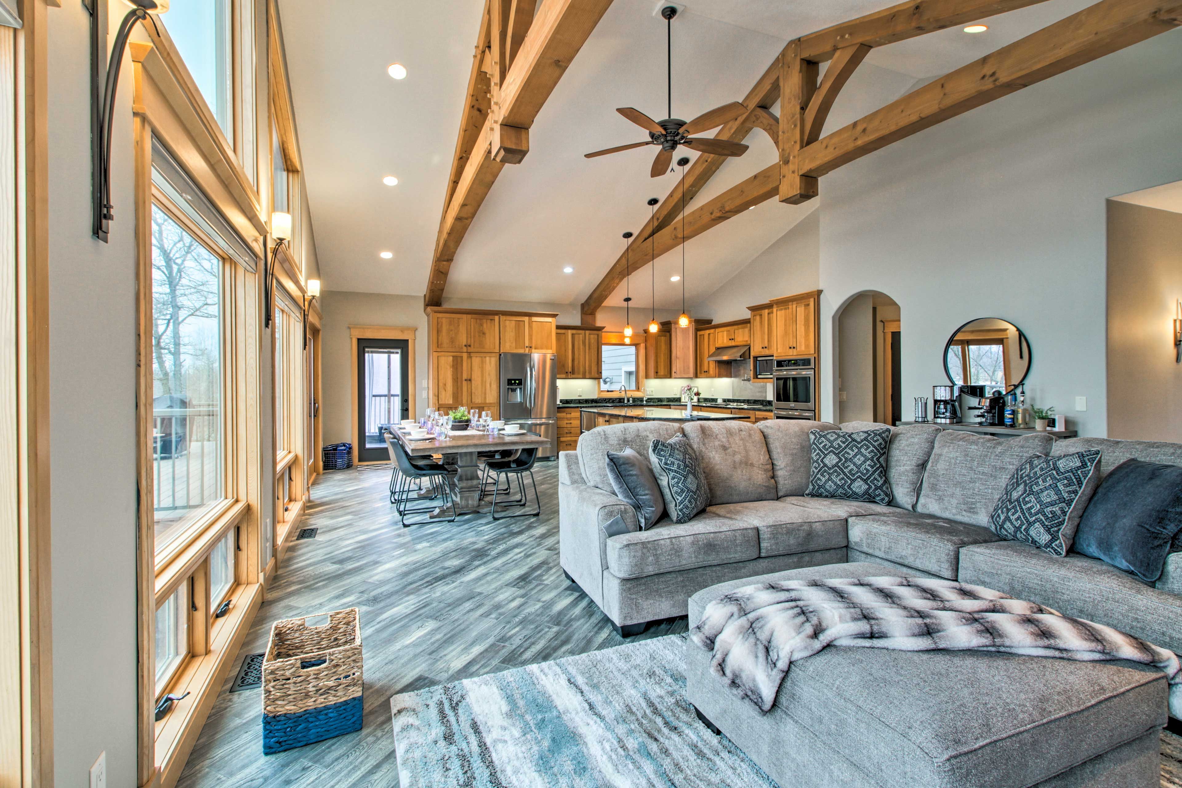 Living Room | Sleeper Sofa | Central Heating & Air Conditioning