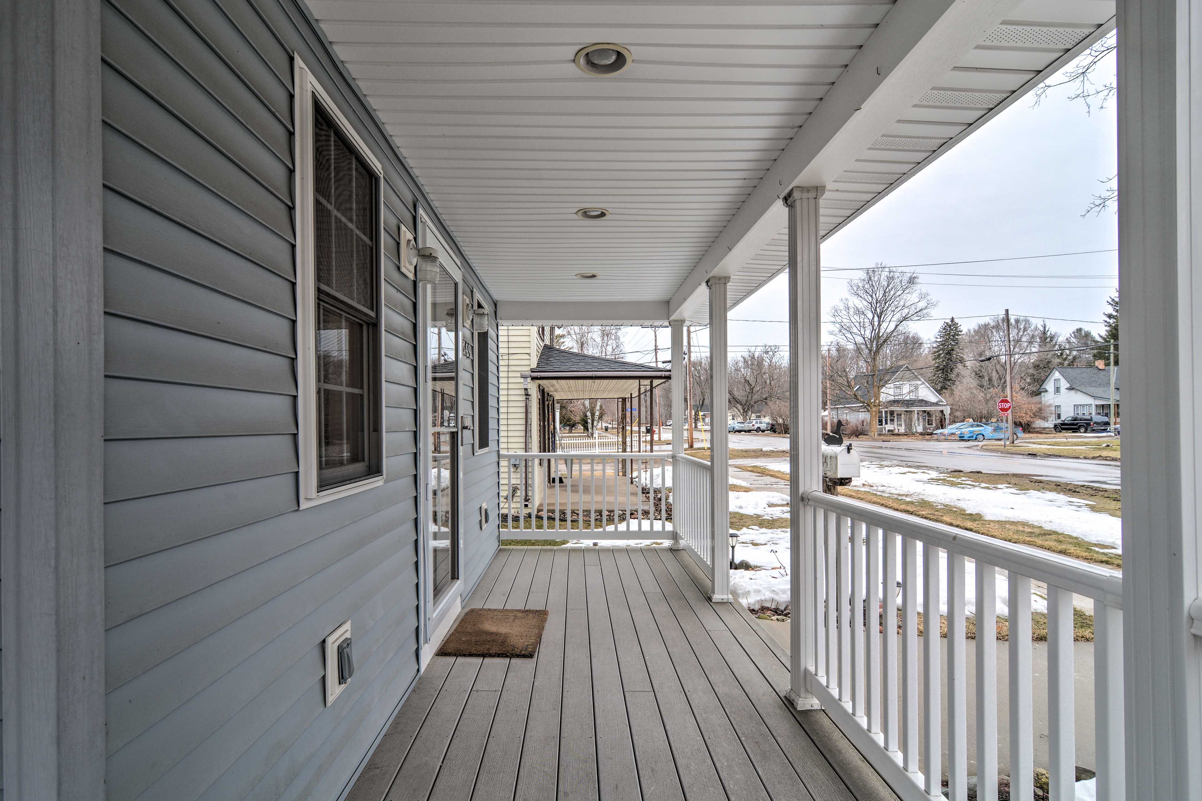 Covered Porch | Stairs Required