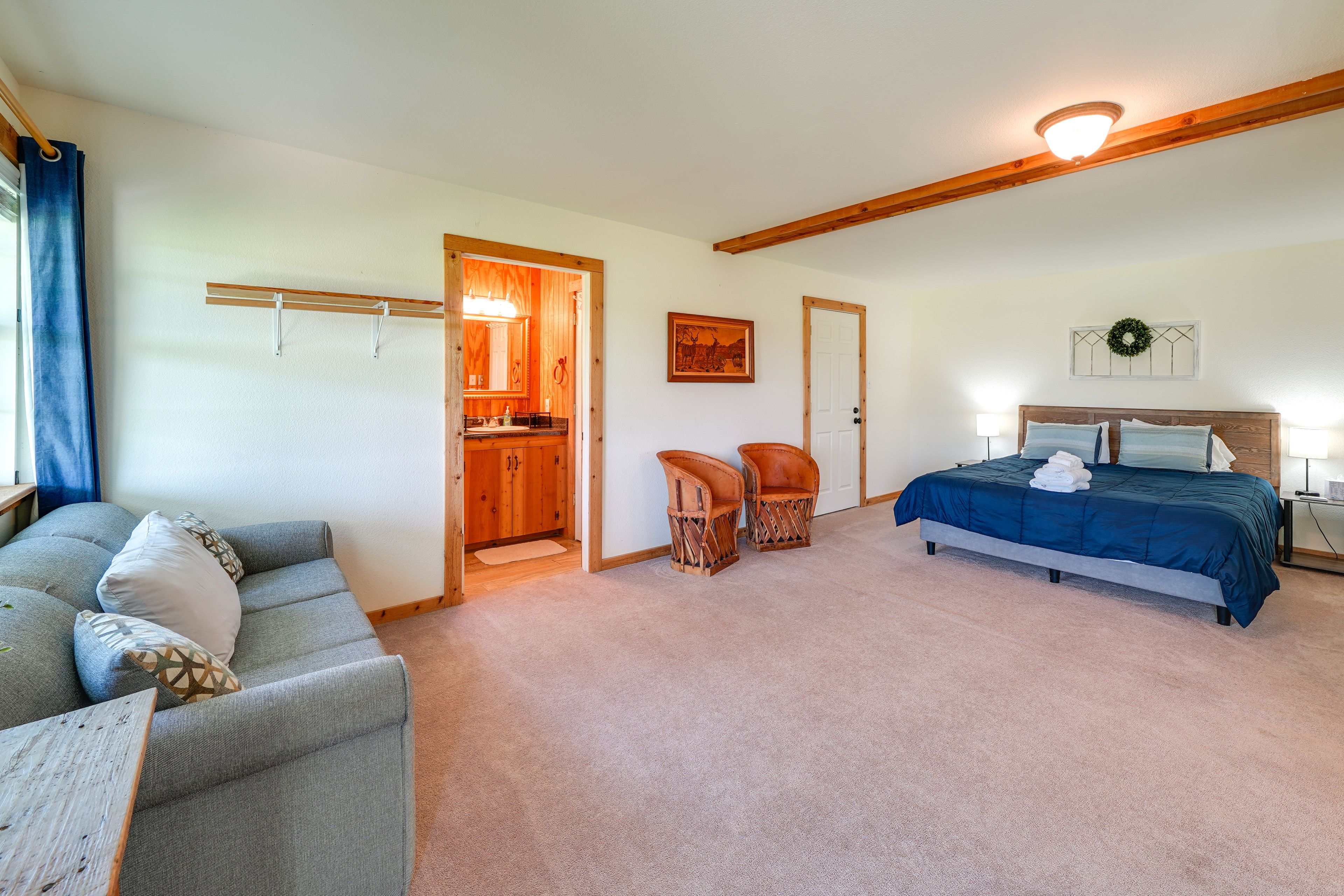 Bedroom 2 | King Bed | Queen Sleeper Sofa | Central Heating & A/C