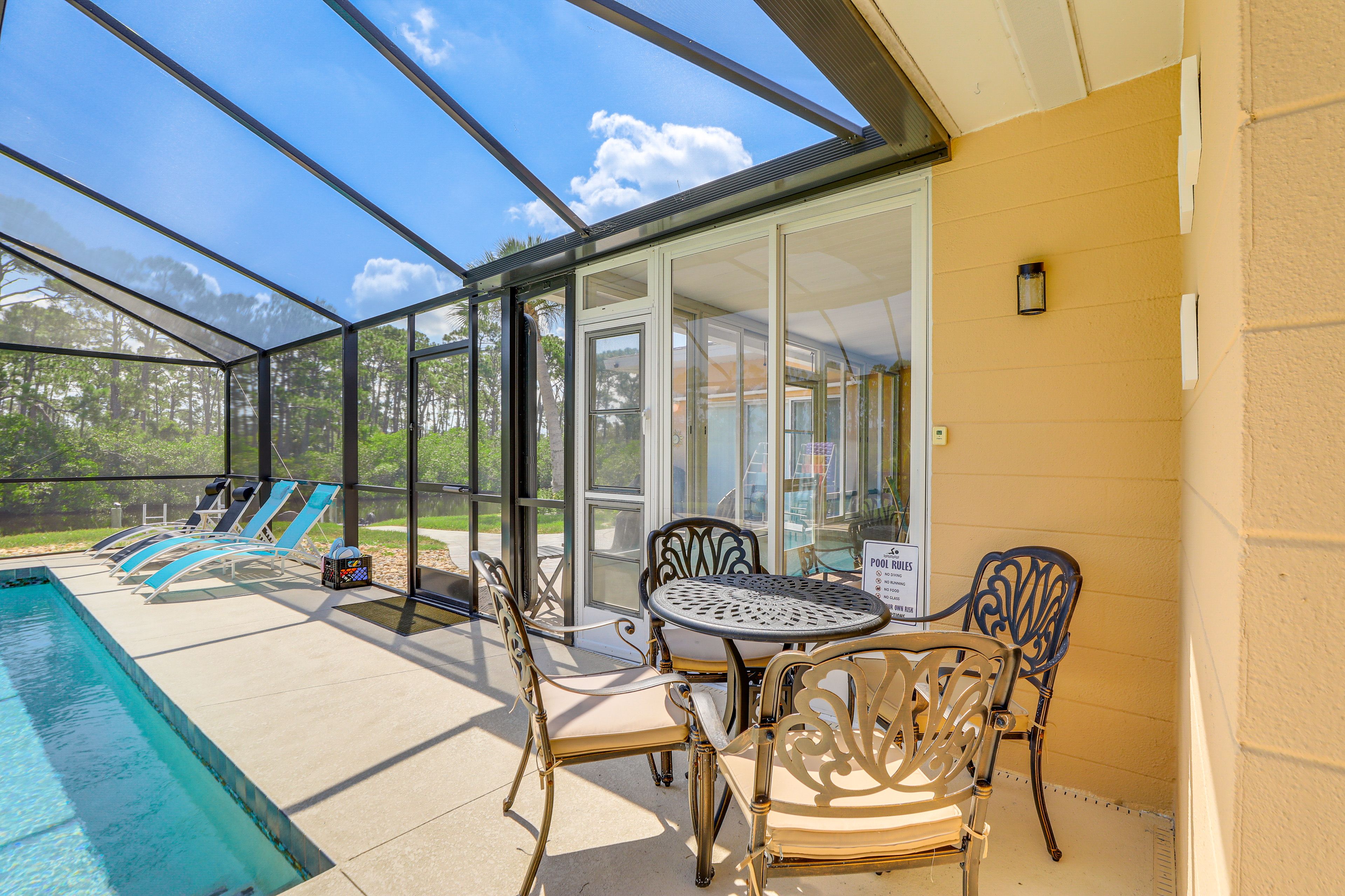 Lanai | Outdoor Speakers | Bistro Seating | Lounge Chairs