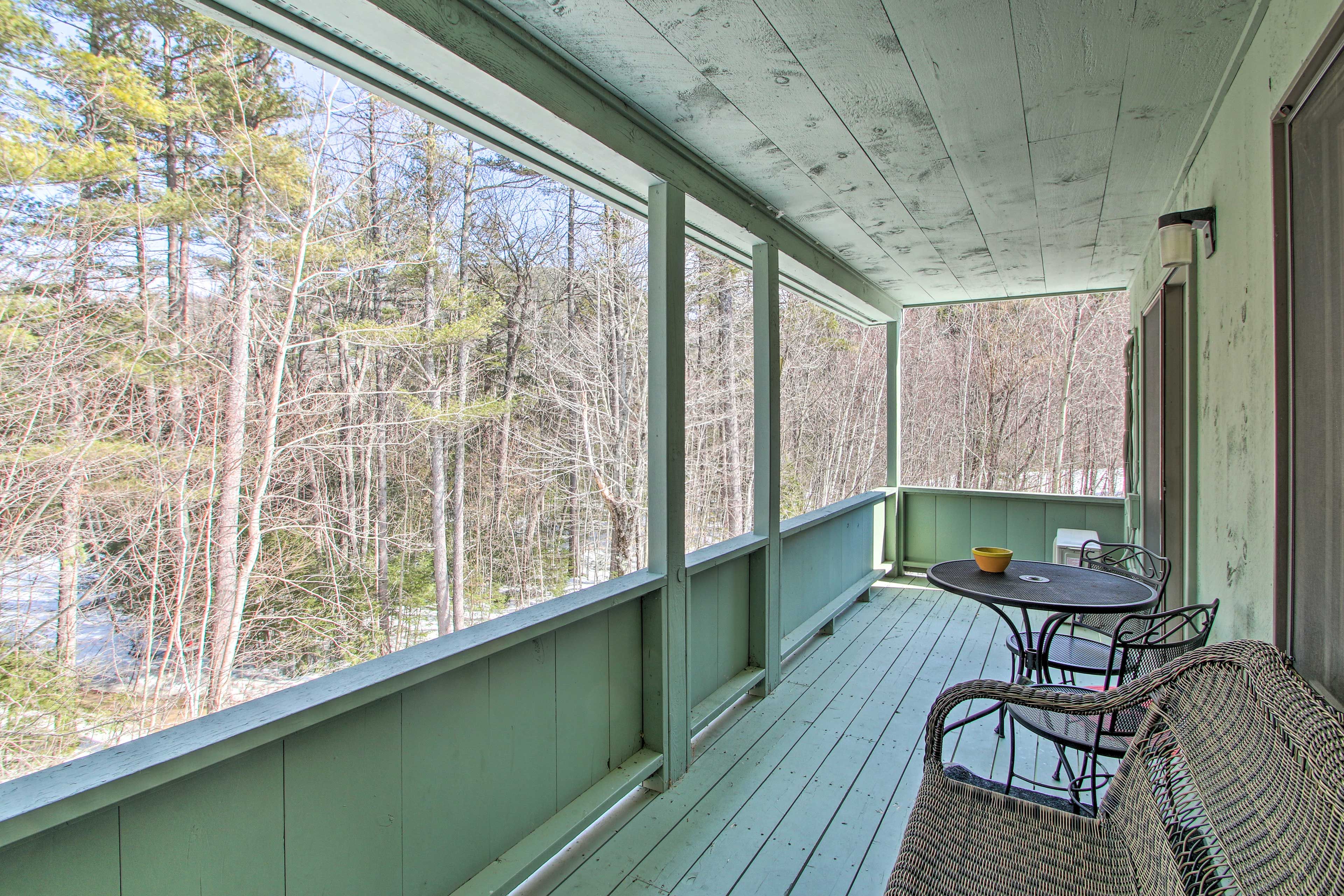 Private Covered Balcony | 2nd Floor | Steps Required