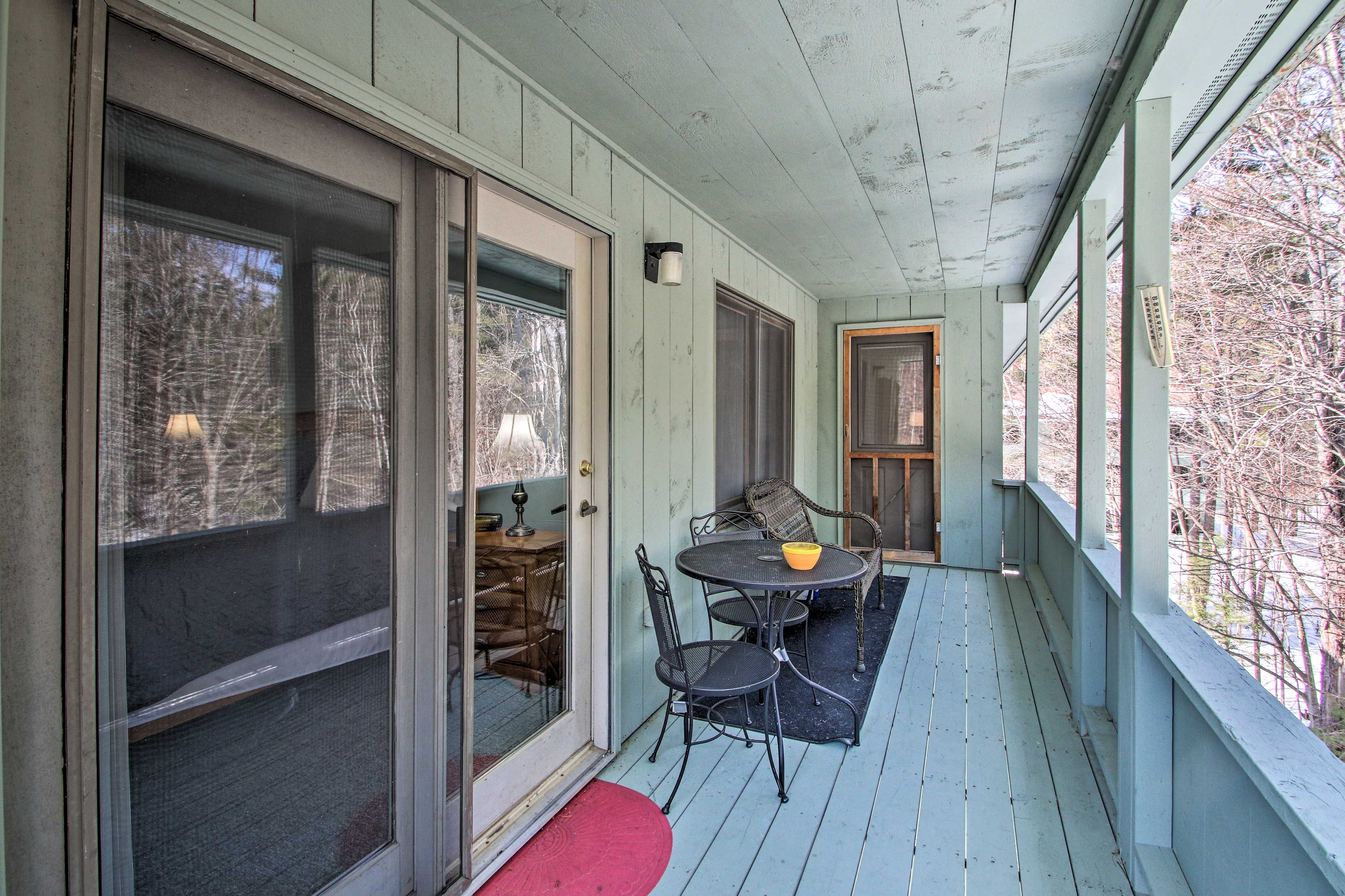 Private Covered Balcony