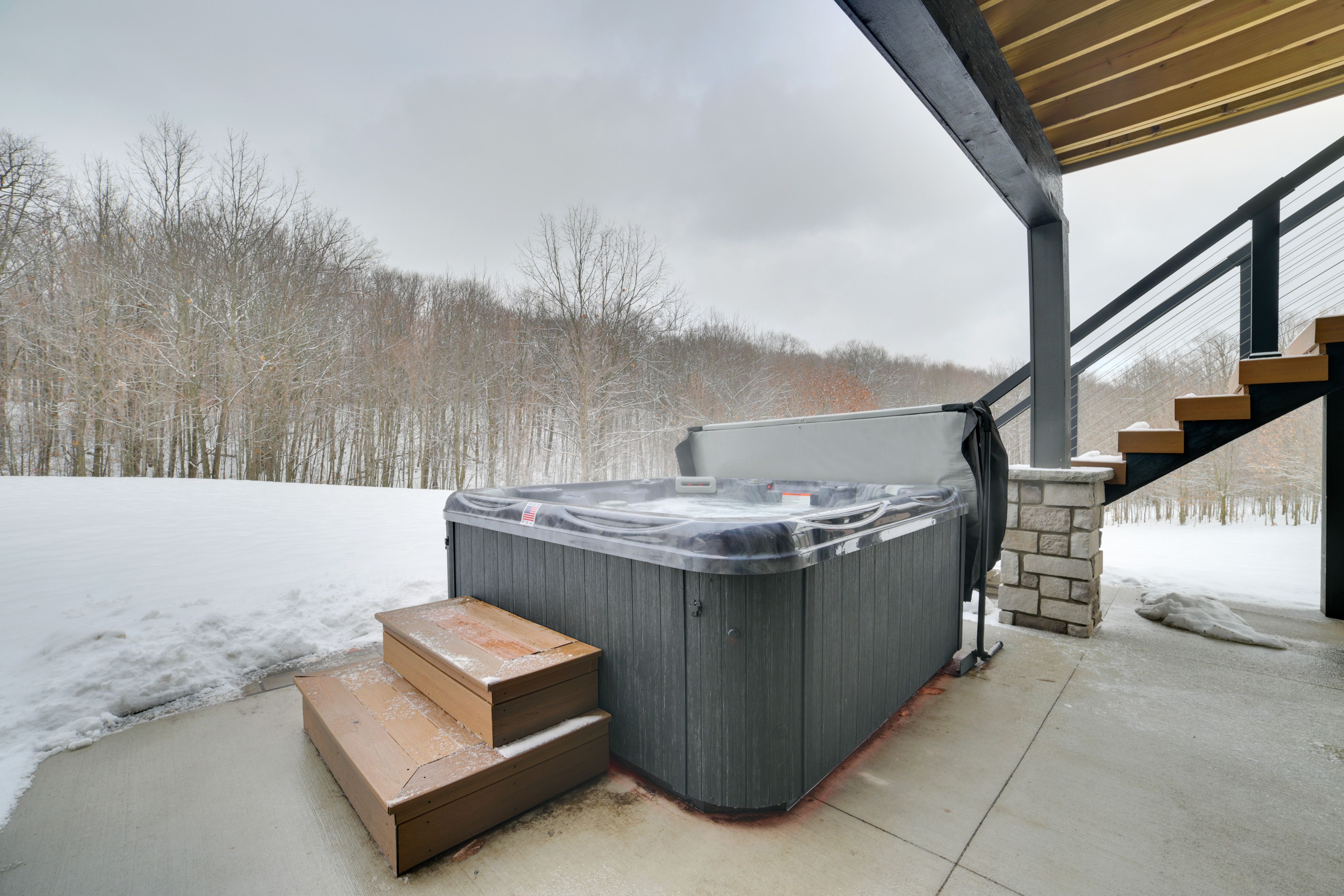 Lower Patio | Private Hot Tub