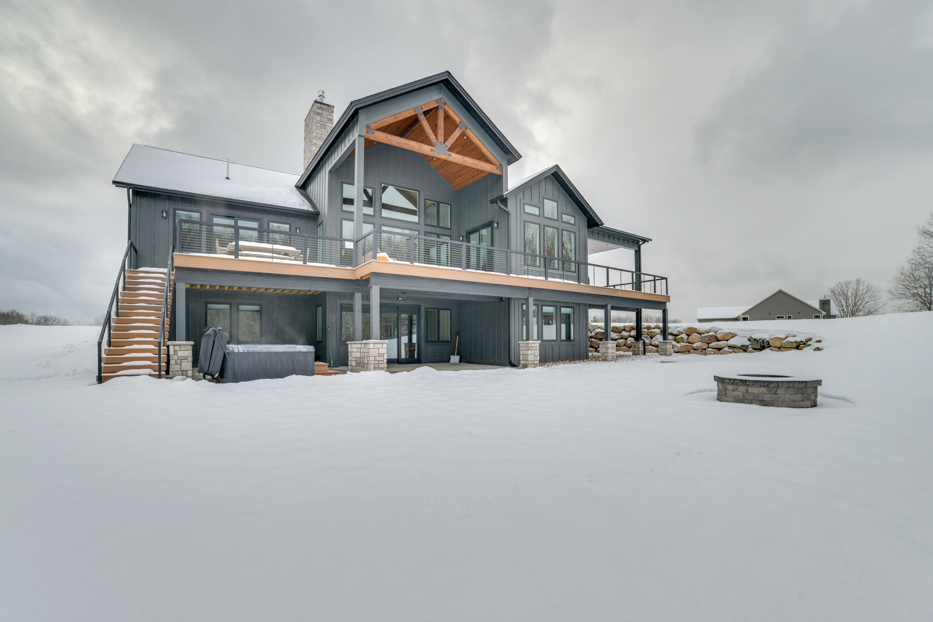 Exterior | Spacious Yard | Wood-Burning Fire Pit