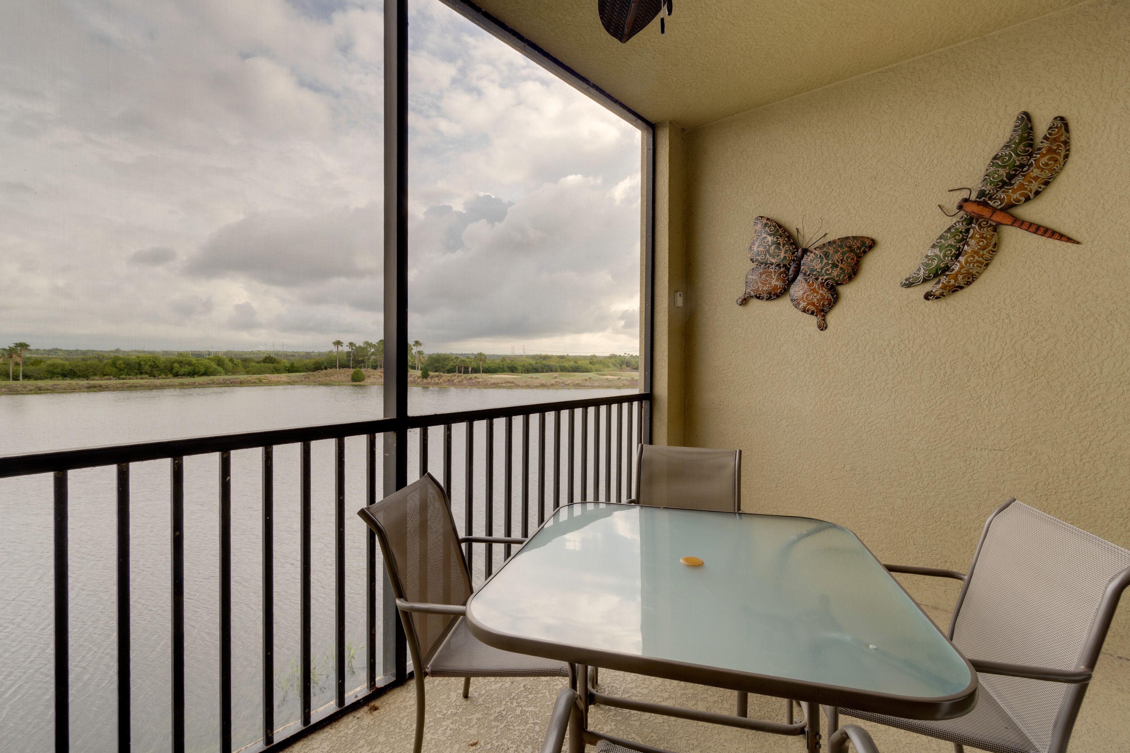 Private Screened-in Lanai | Pond Views