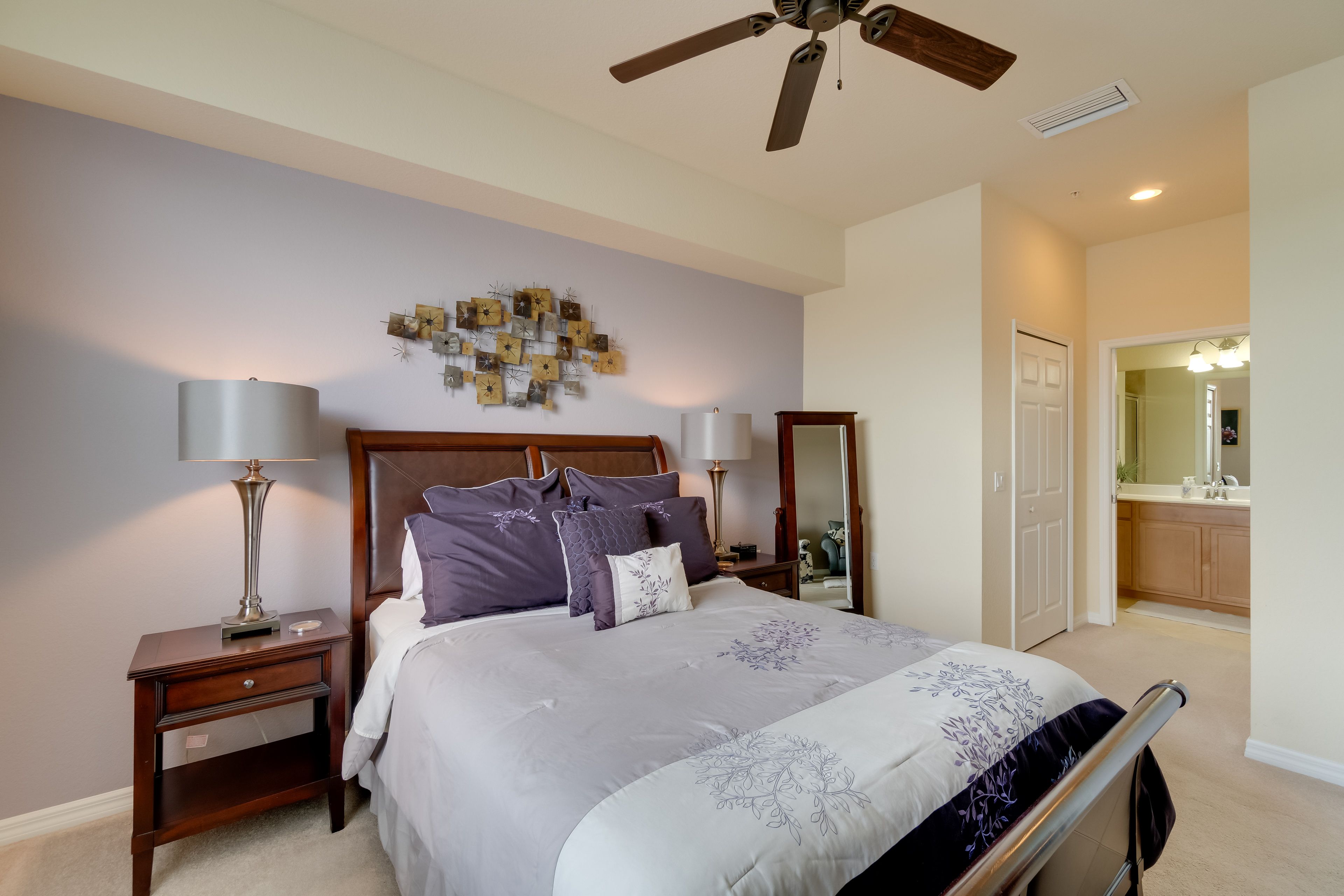 Bedroom 1 | Queen Bed | Linens Provided | Smart TV | En-Suite Bathroom