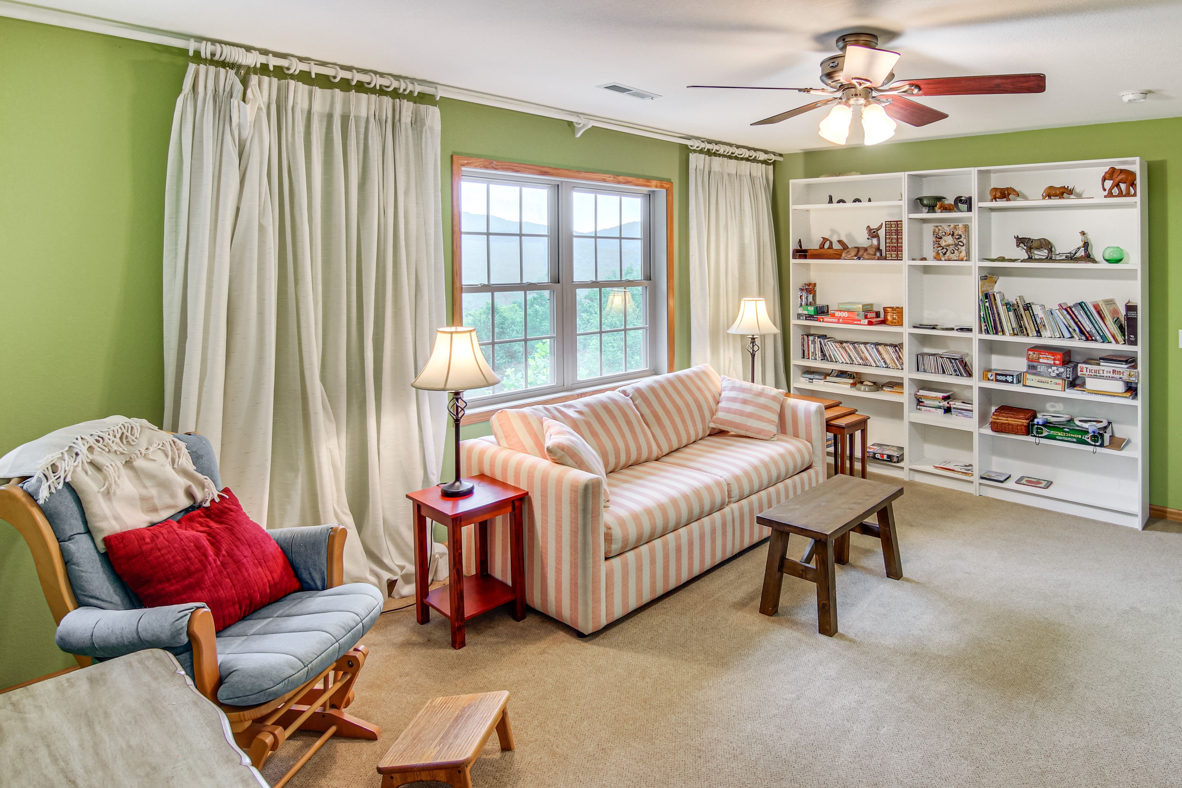 Bedroom 4 (Garden Green Room) | Upper Level | Full Sleeper Sofa