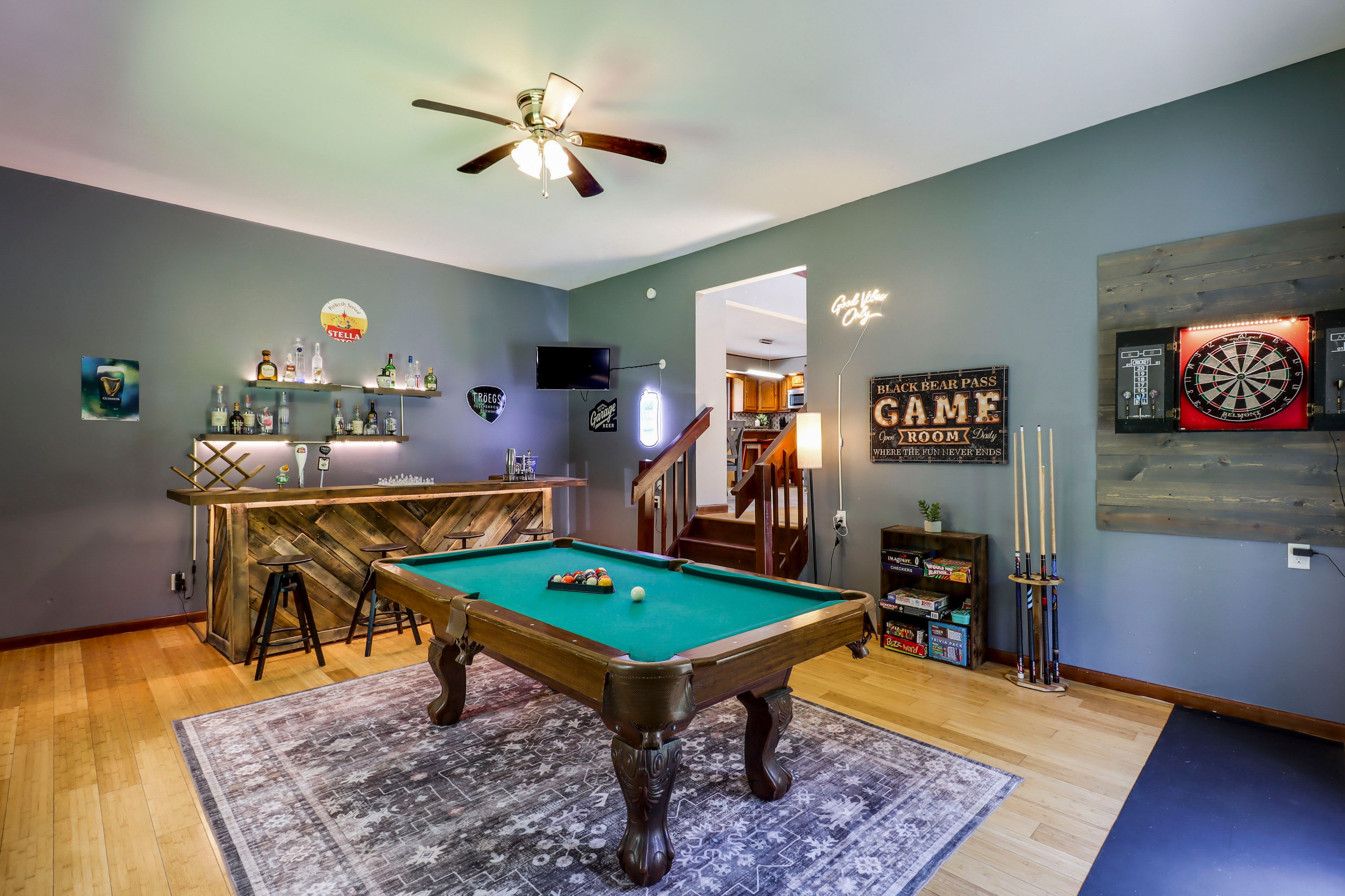 Game Room | Pool Table | Board Games