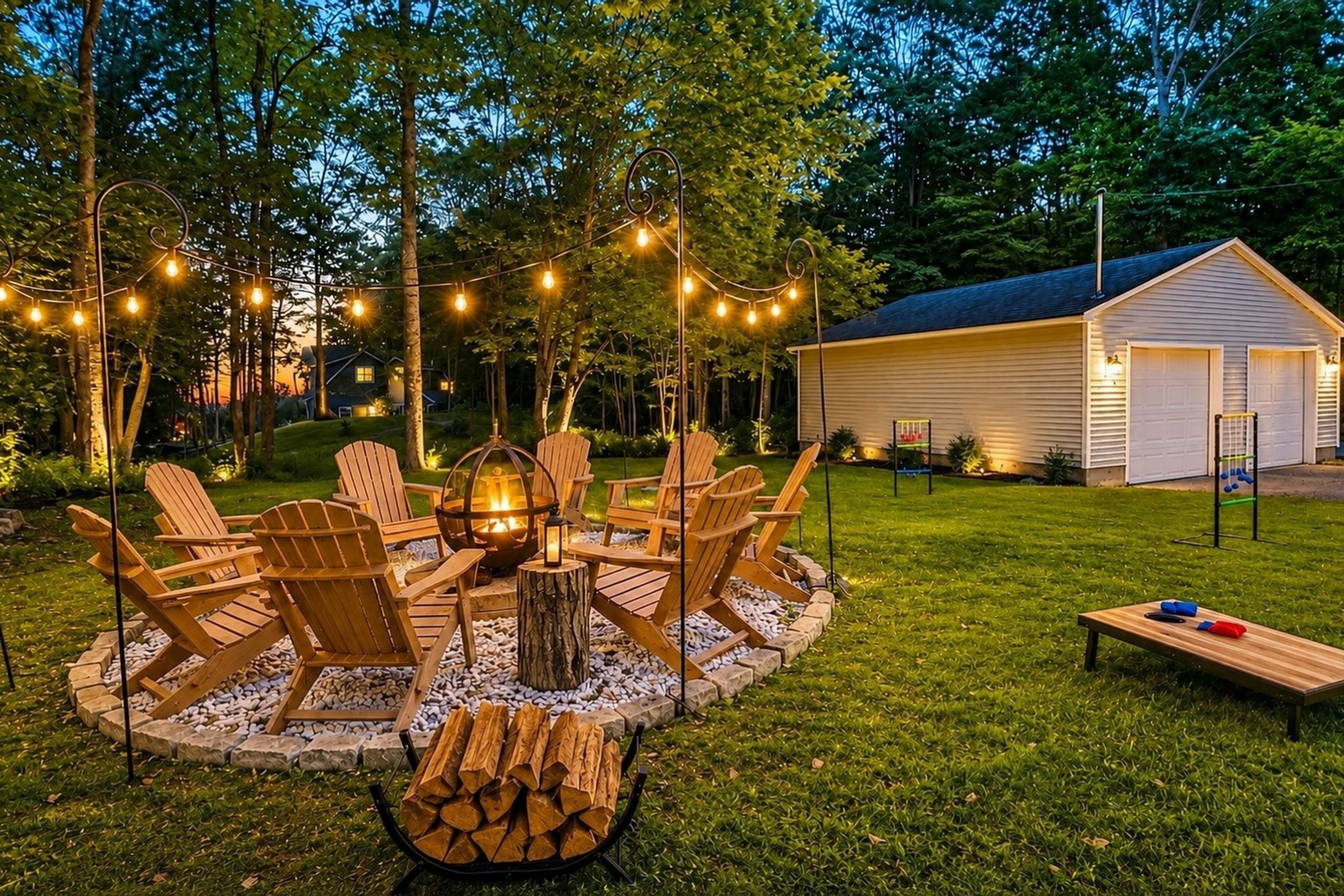 Private Backyard | Fire Pit w/ Seating