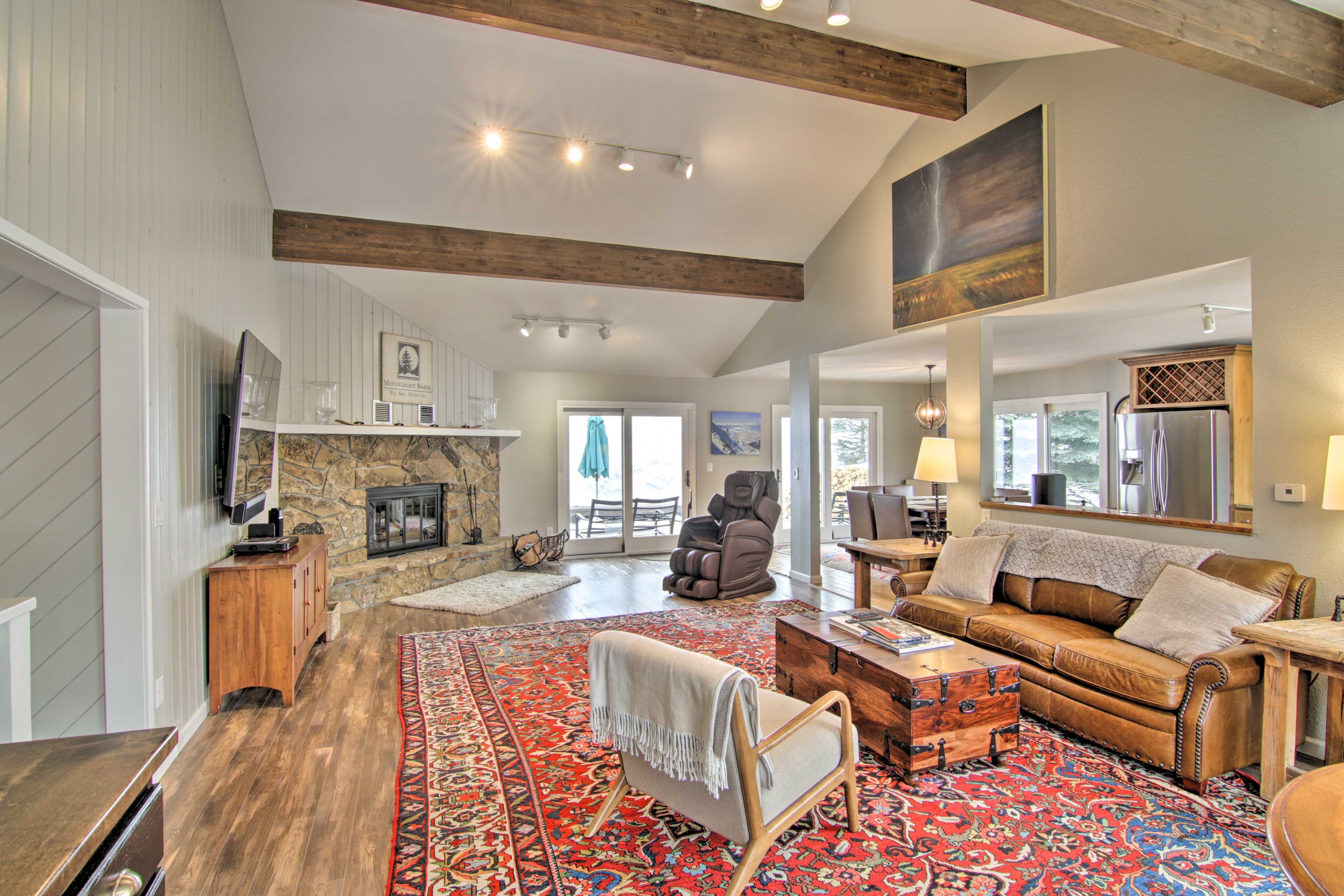 Big Sky Vacation Rental | 4BR | 3BA | 3 Stairs Required For Entry | 2,300 Sq Ft