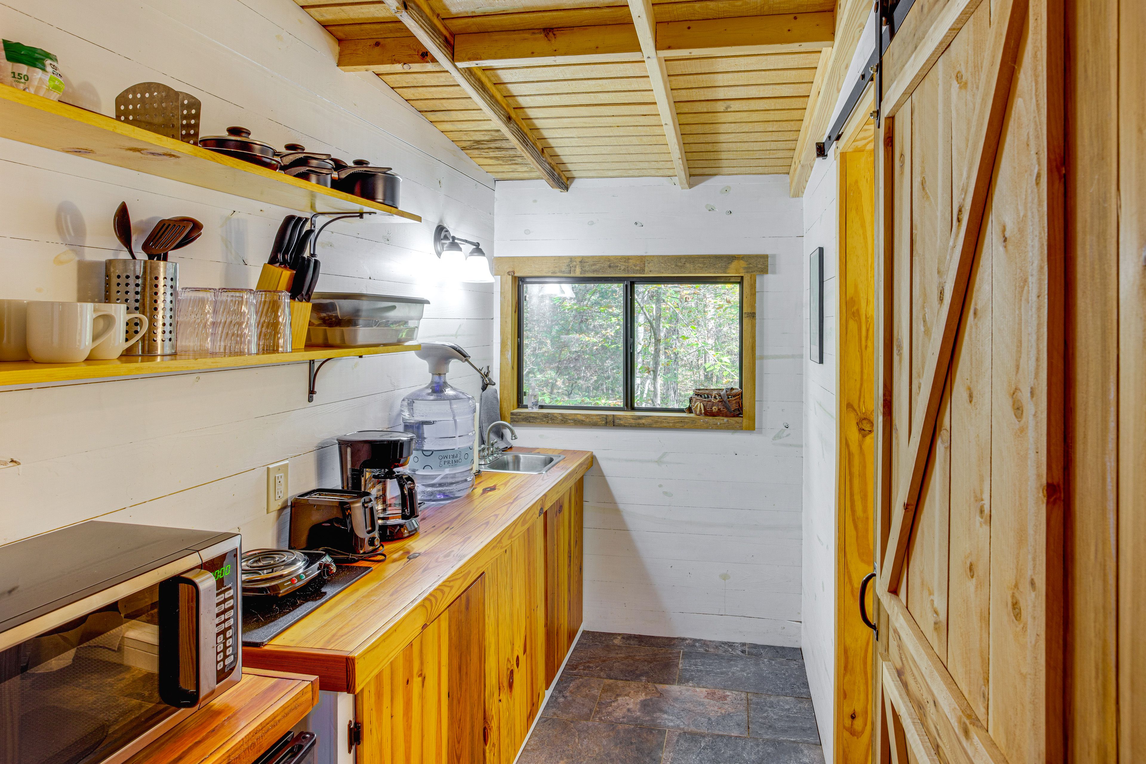 Kitchenette | Drip Coffee Maker | Toaster | Hot Plate | Mini Fridge