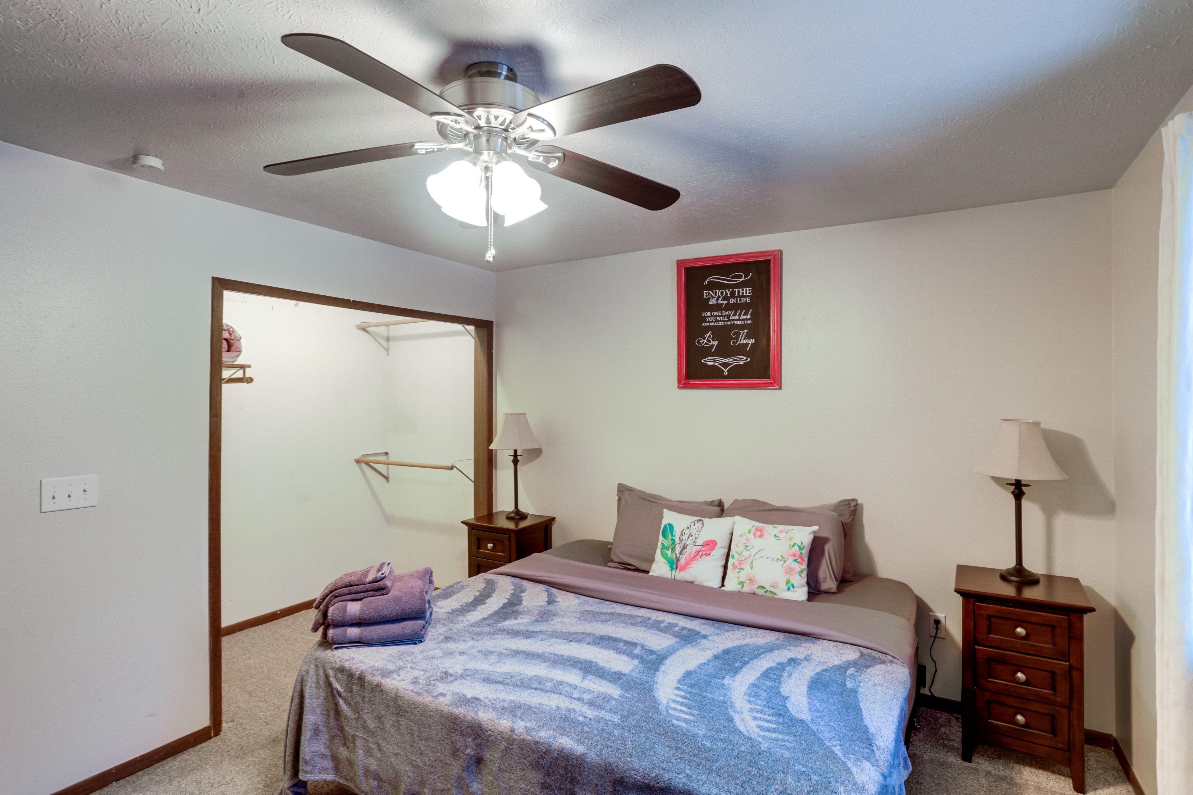 Bedroom 1 | King Bed | Linens Provided | En-Suite Bathroom | Smart TV