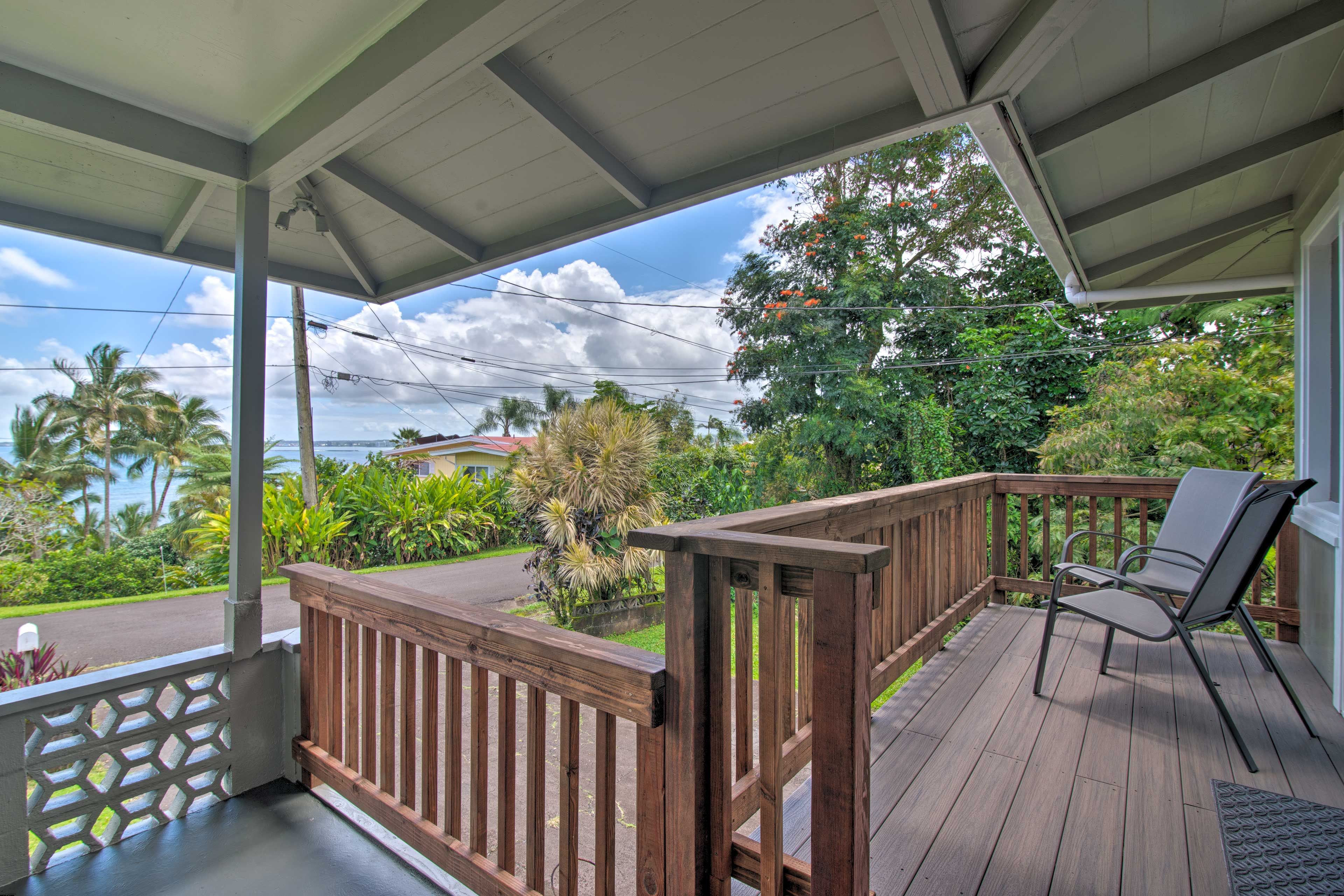 Front Porch | Stairs Required | Ocean Views