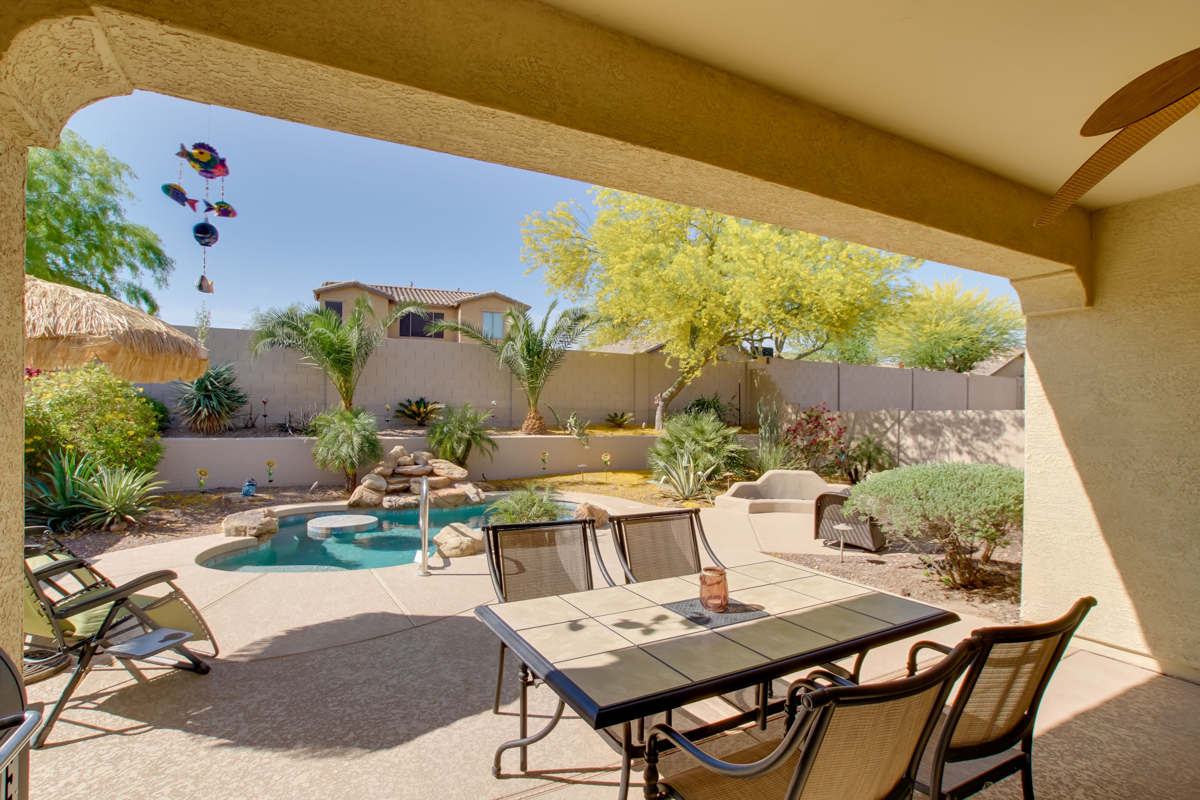 Patio | Private Yard & Pool