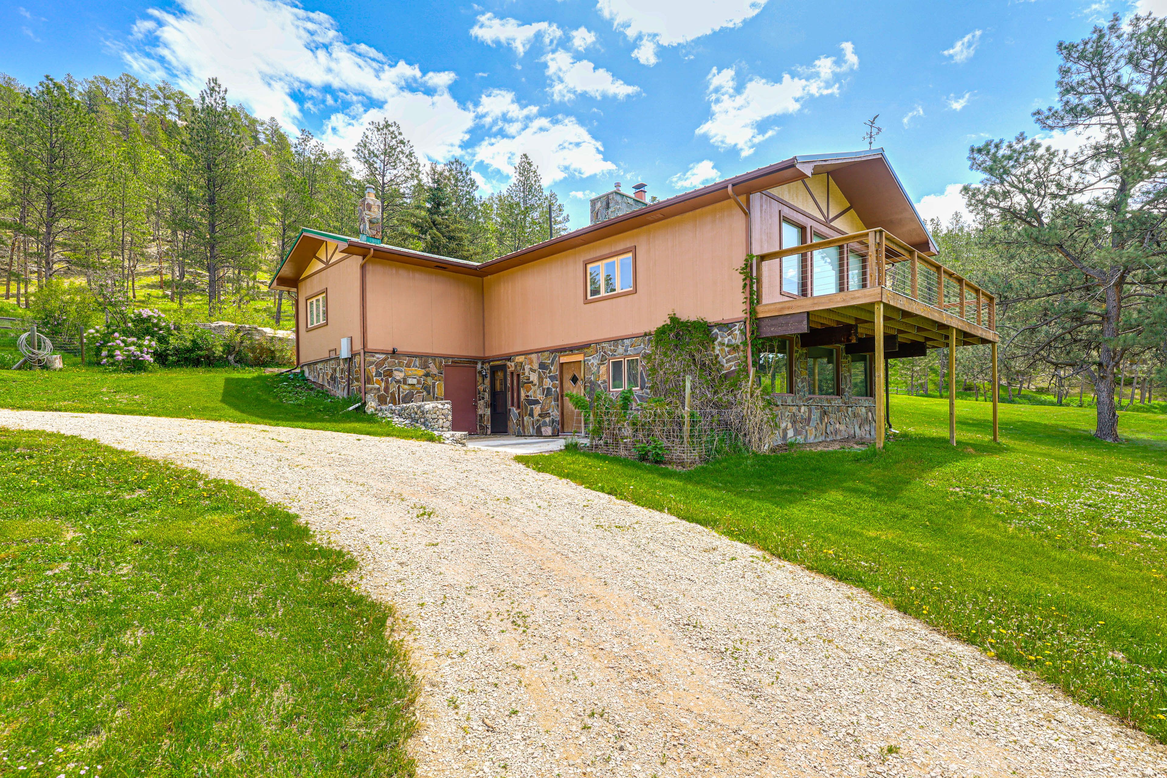Cabin Exterior | Access Only By Stairs | Bedroom on First Floor