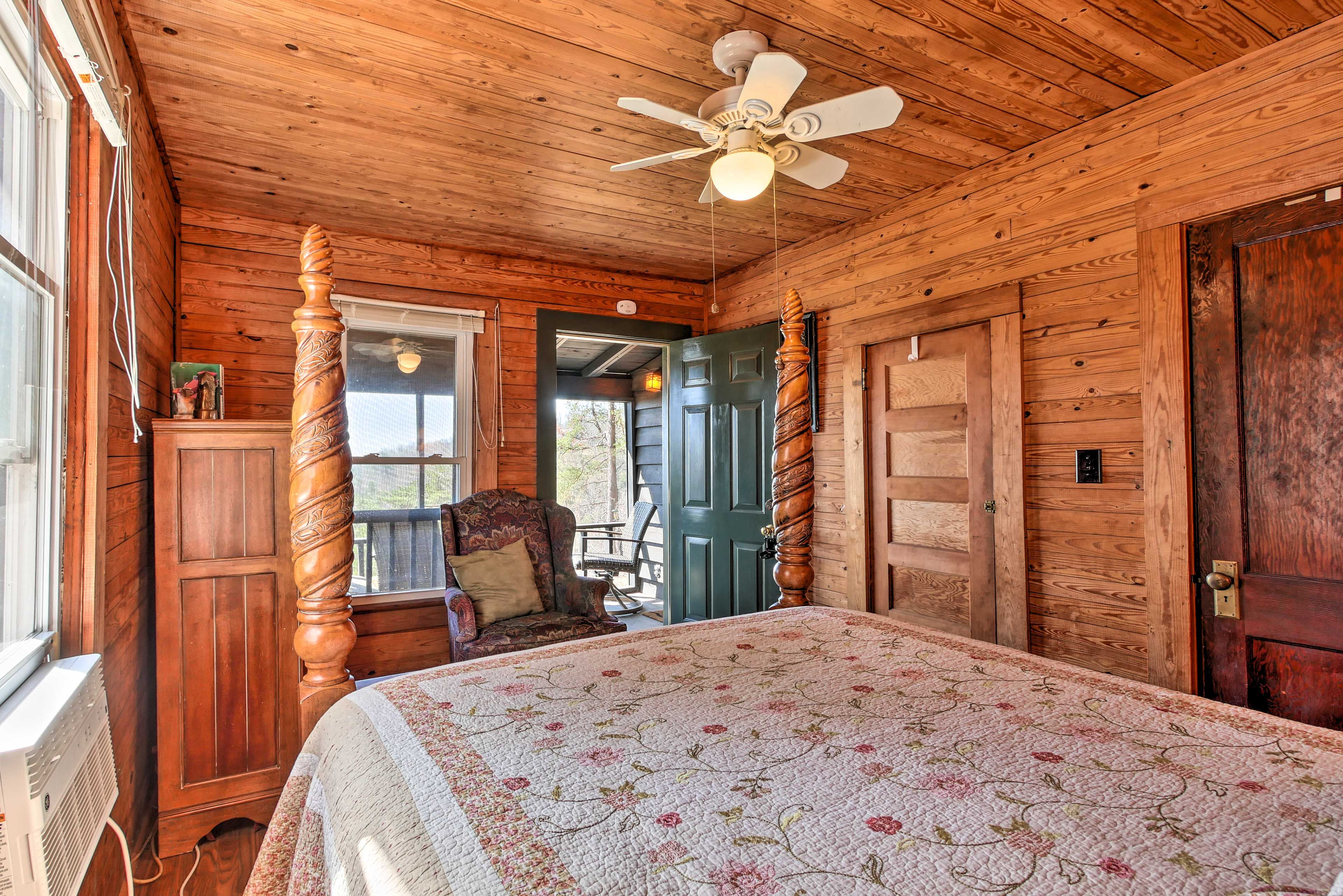 Bedroom | Access to Screened-In Porch