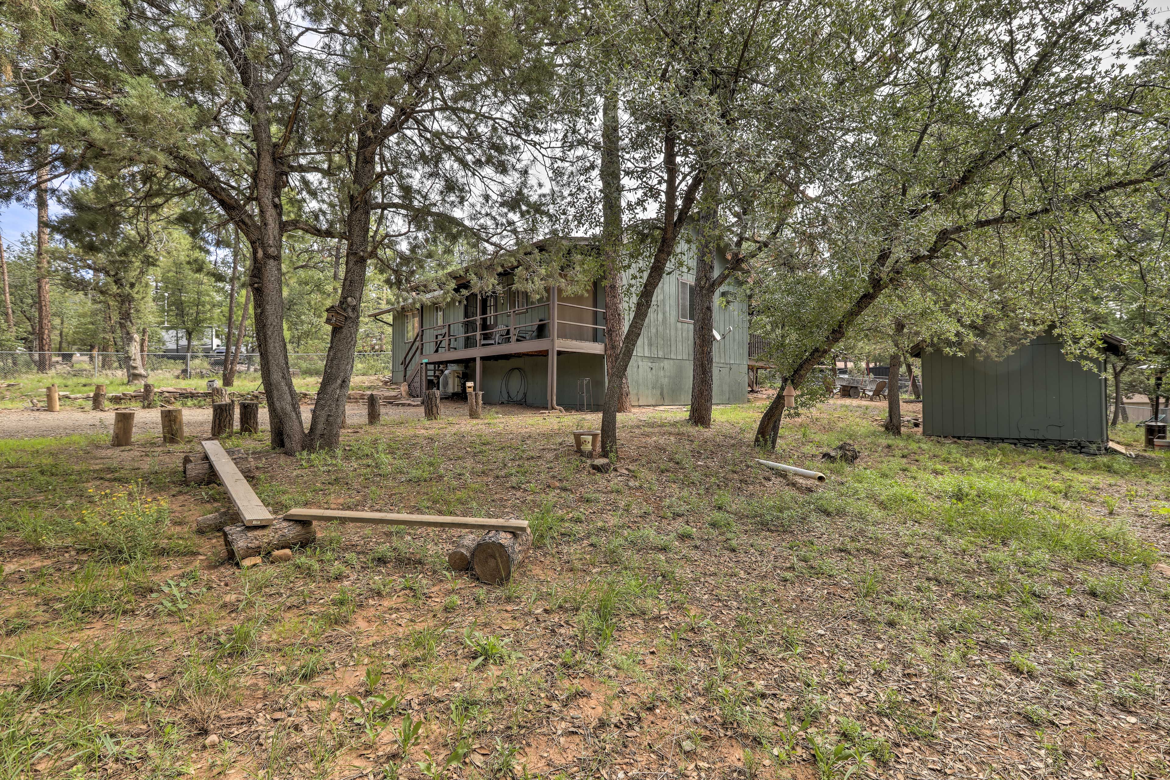 Cabin Exterior | Stairs Required to Access | Exterior Security Cameras