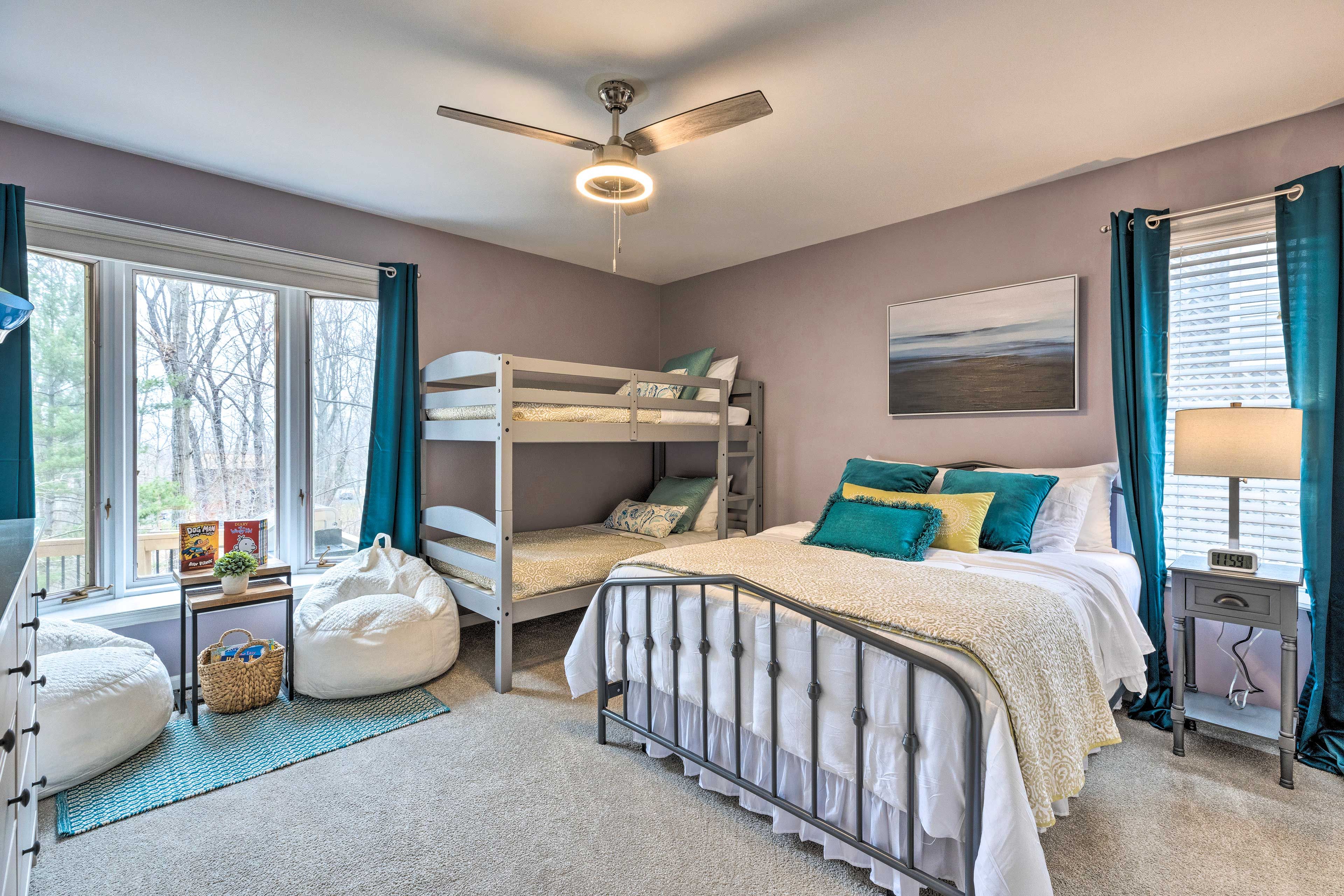 Bedroom 3 | Full Bed | Twin Bunk Bed | 1st Floor