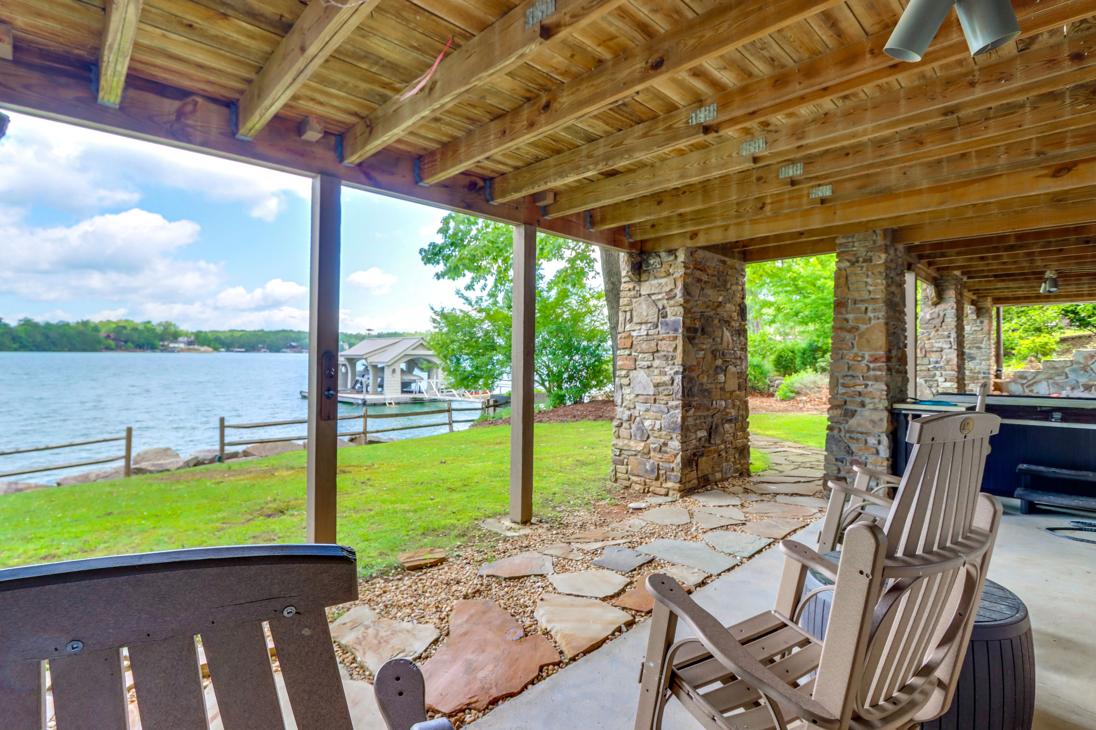 Lower Level Patio | Hot Tub