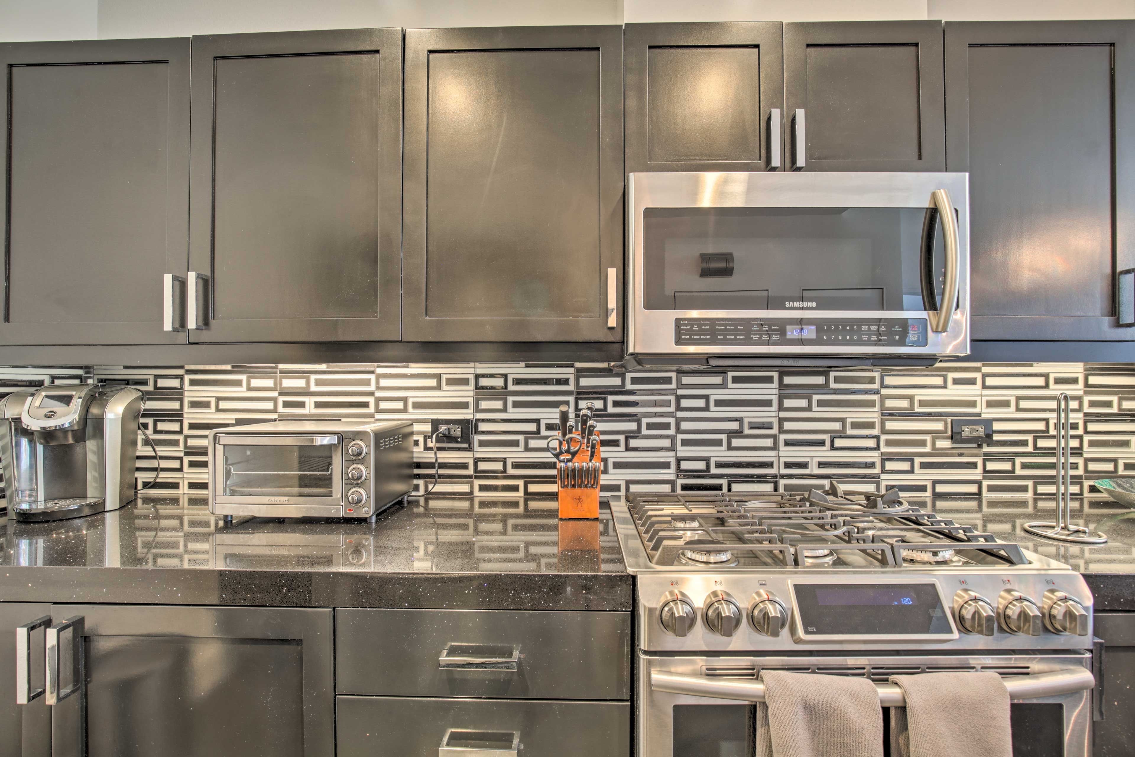 Fully Equipped Kitchen | Paper Towels | Trash Bags