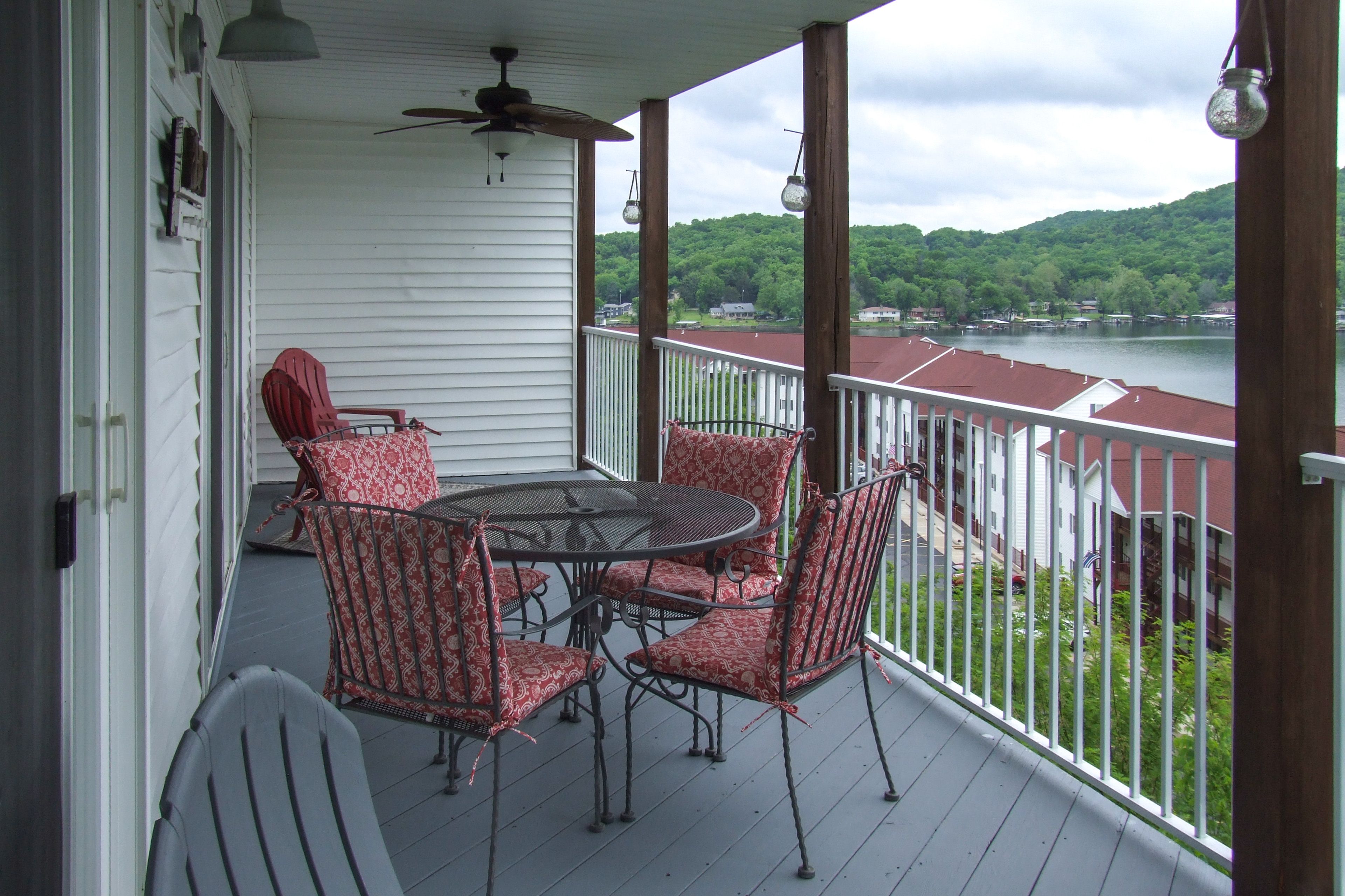 Private Balcony | Outdoor Dining | Lake Views