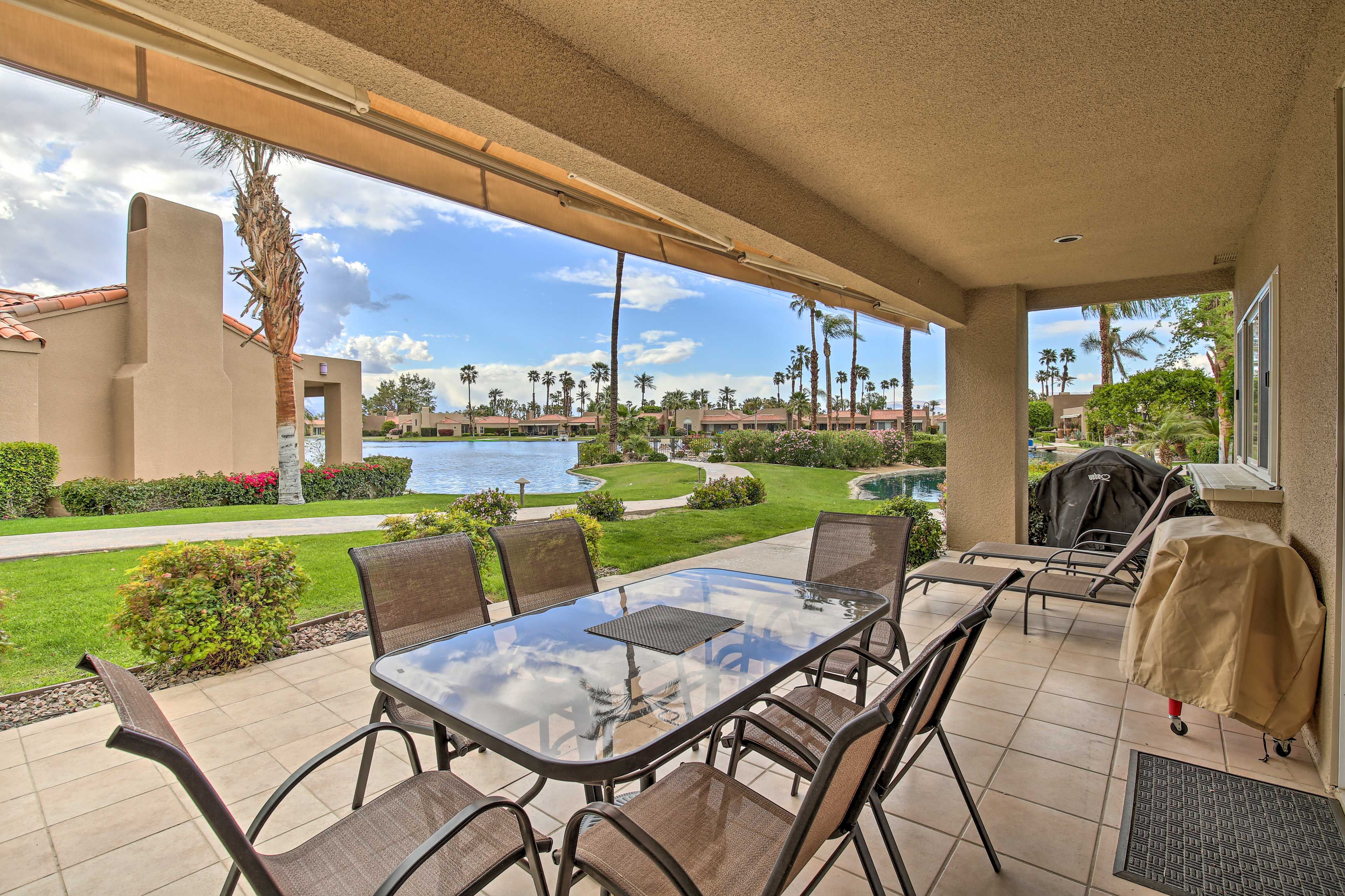 Private Patio | Community Amenities Access