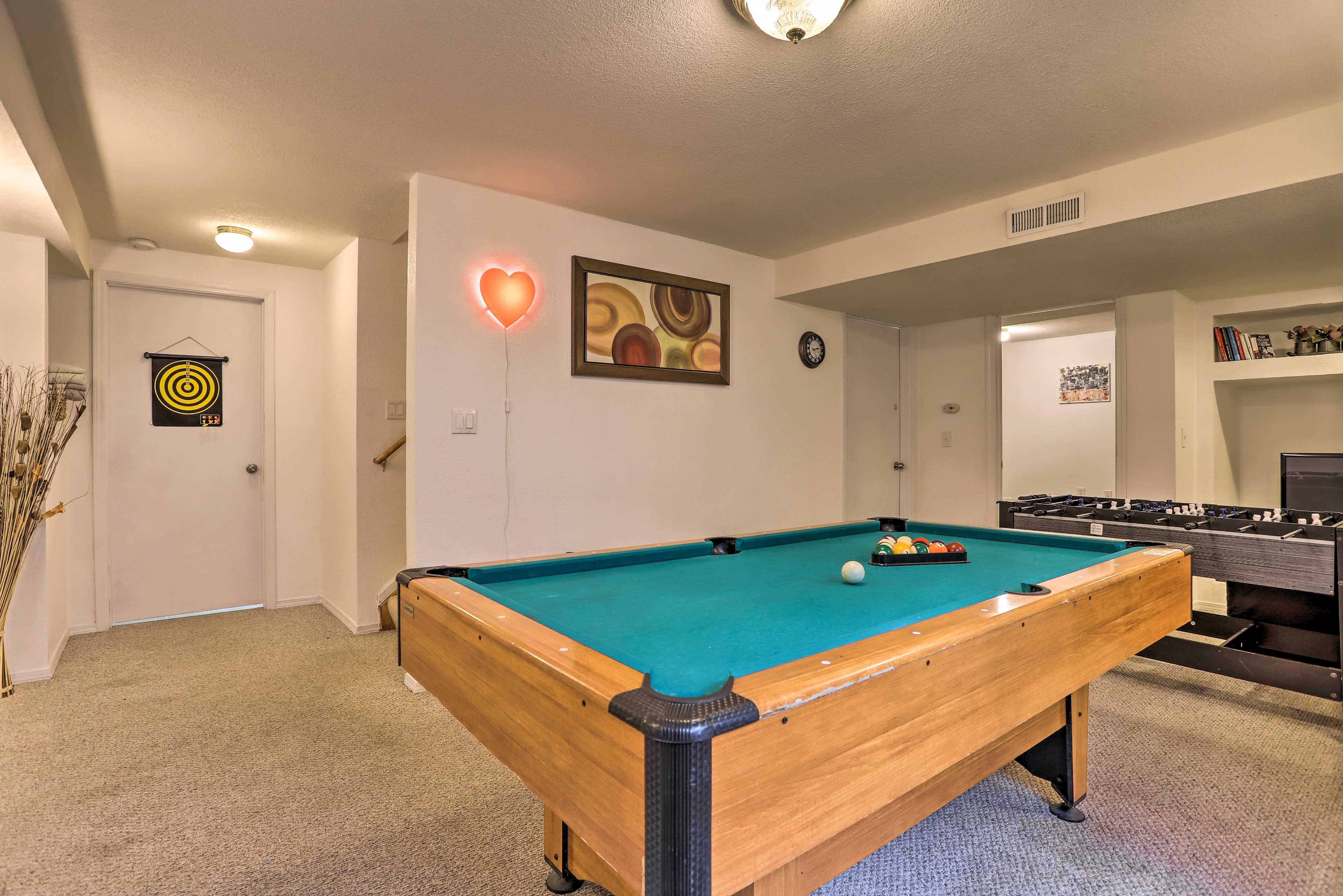 Game Room | Pool Table | Foosball Table