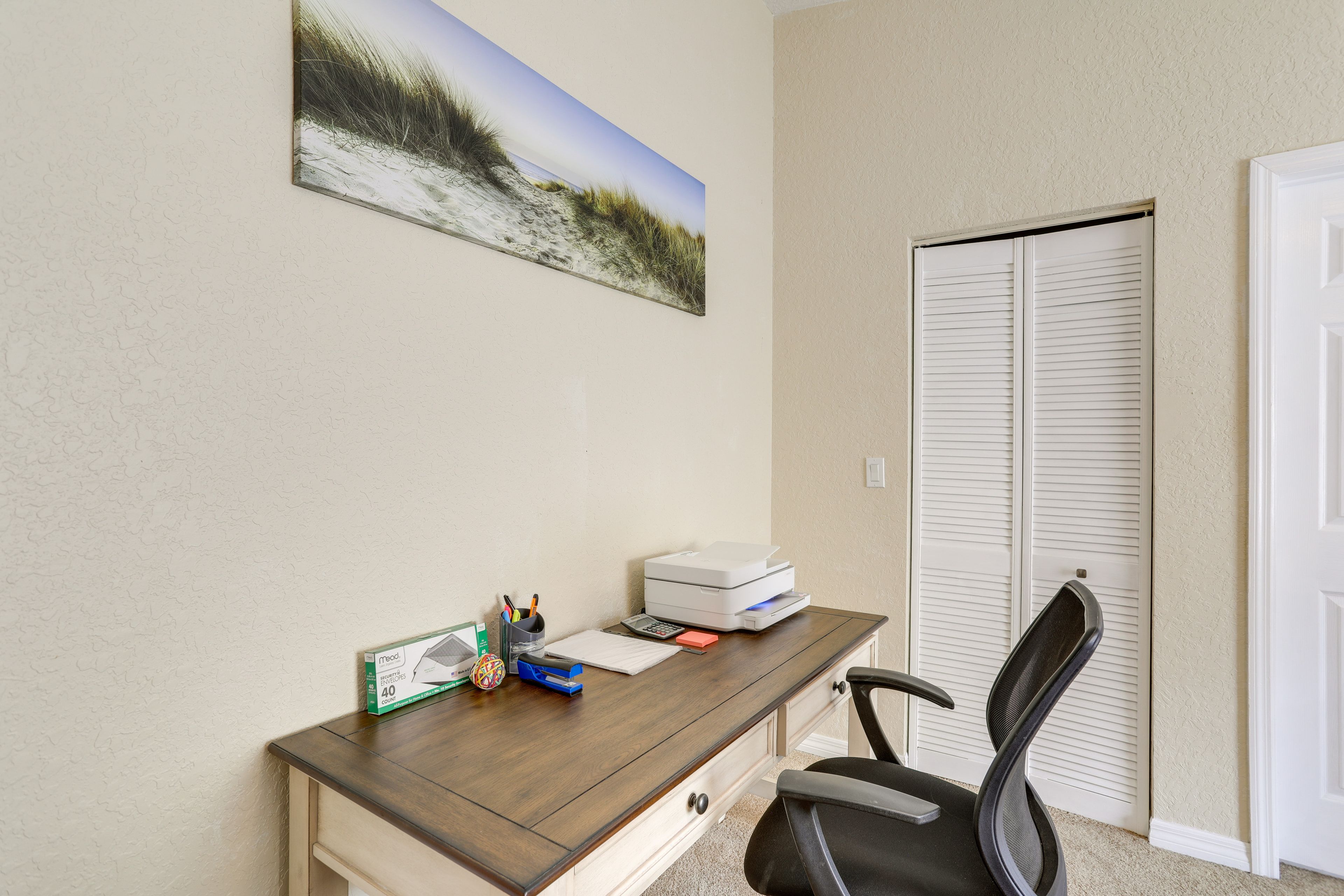 Bedroom 1 | Laptop Friendly Workspace | En-Suite Bathroom