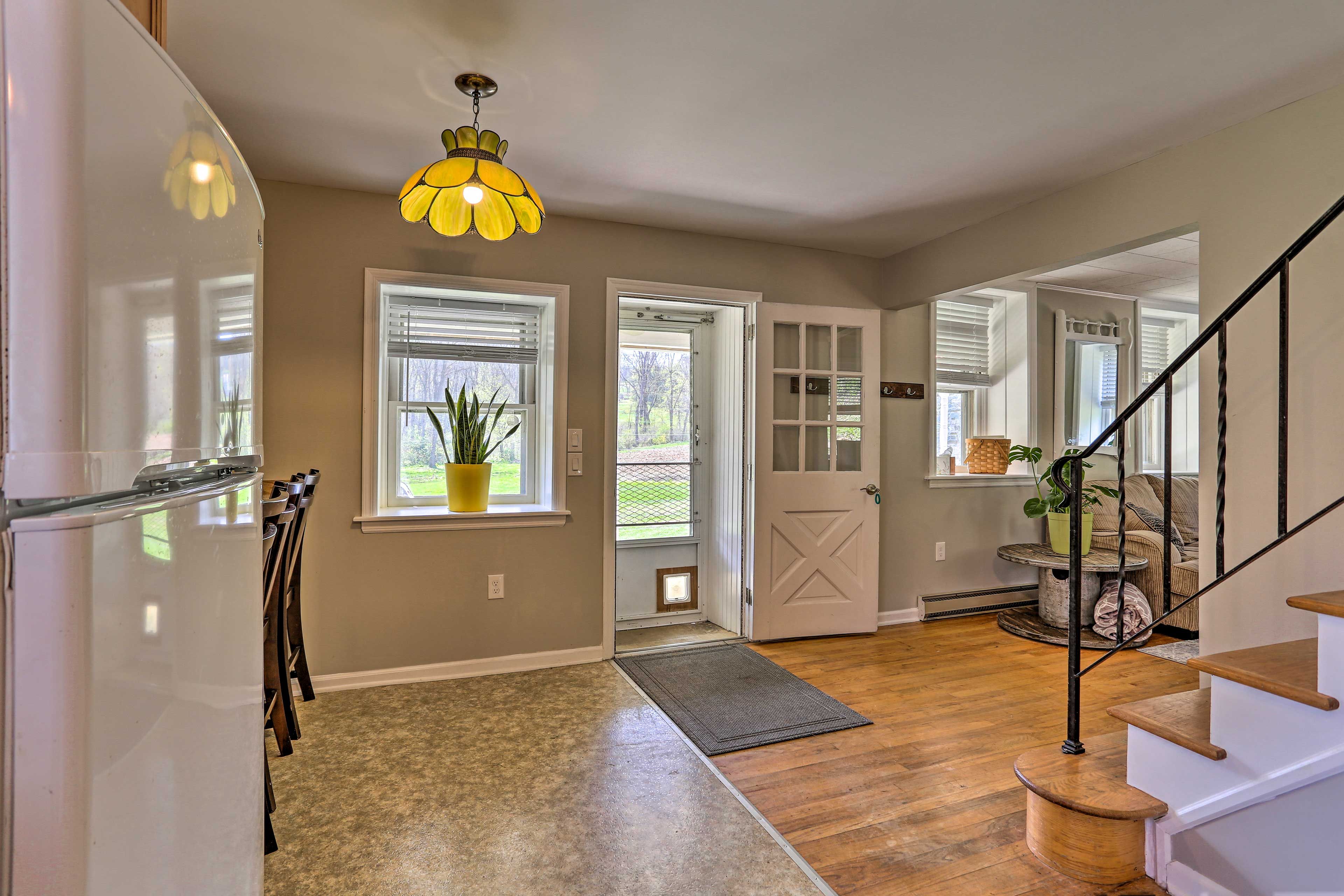 Entryway | Dog Door | Stairs to All Sleeping Areas & Full Bathroom