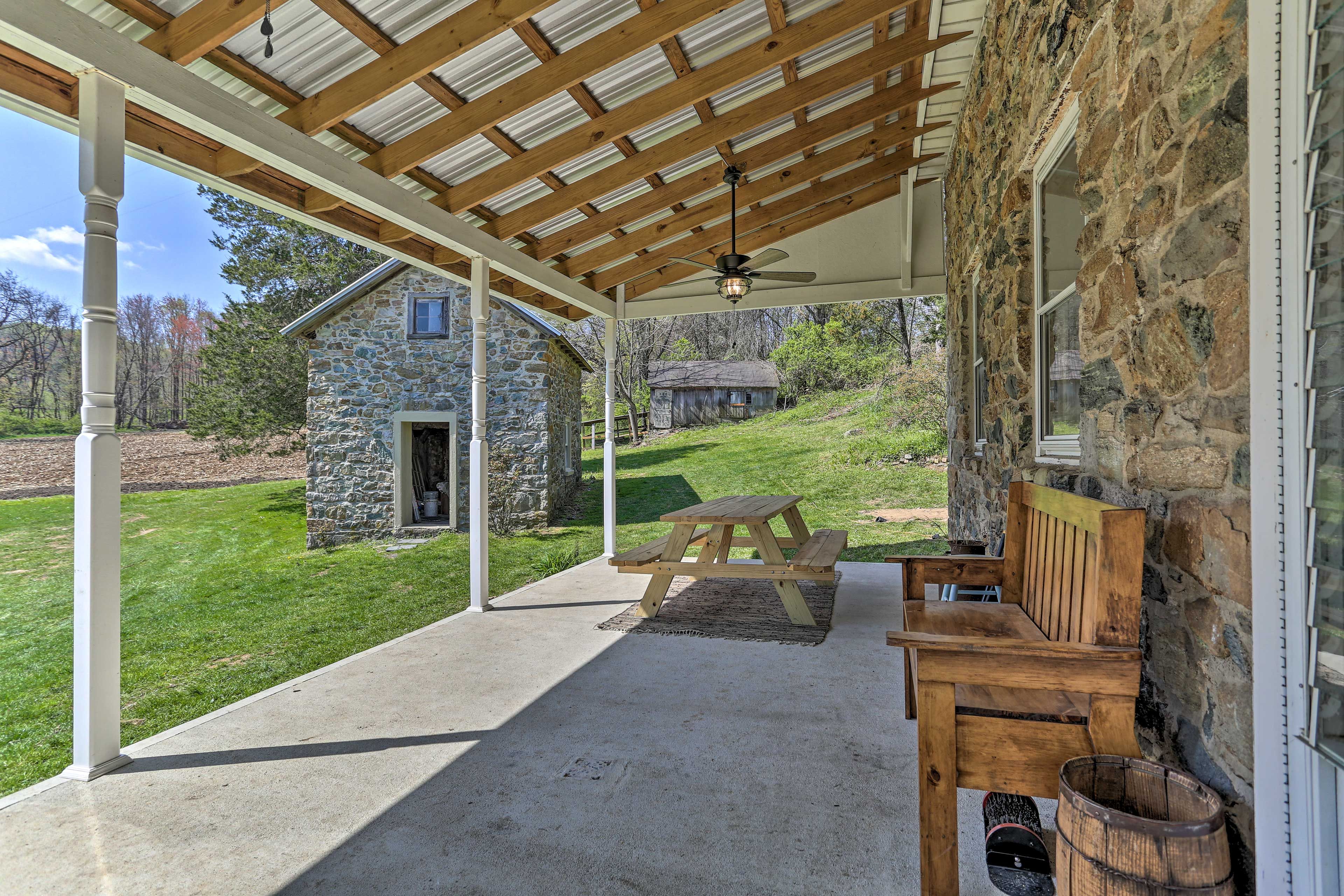 Private Covered Patio
