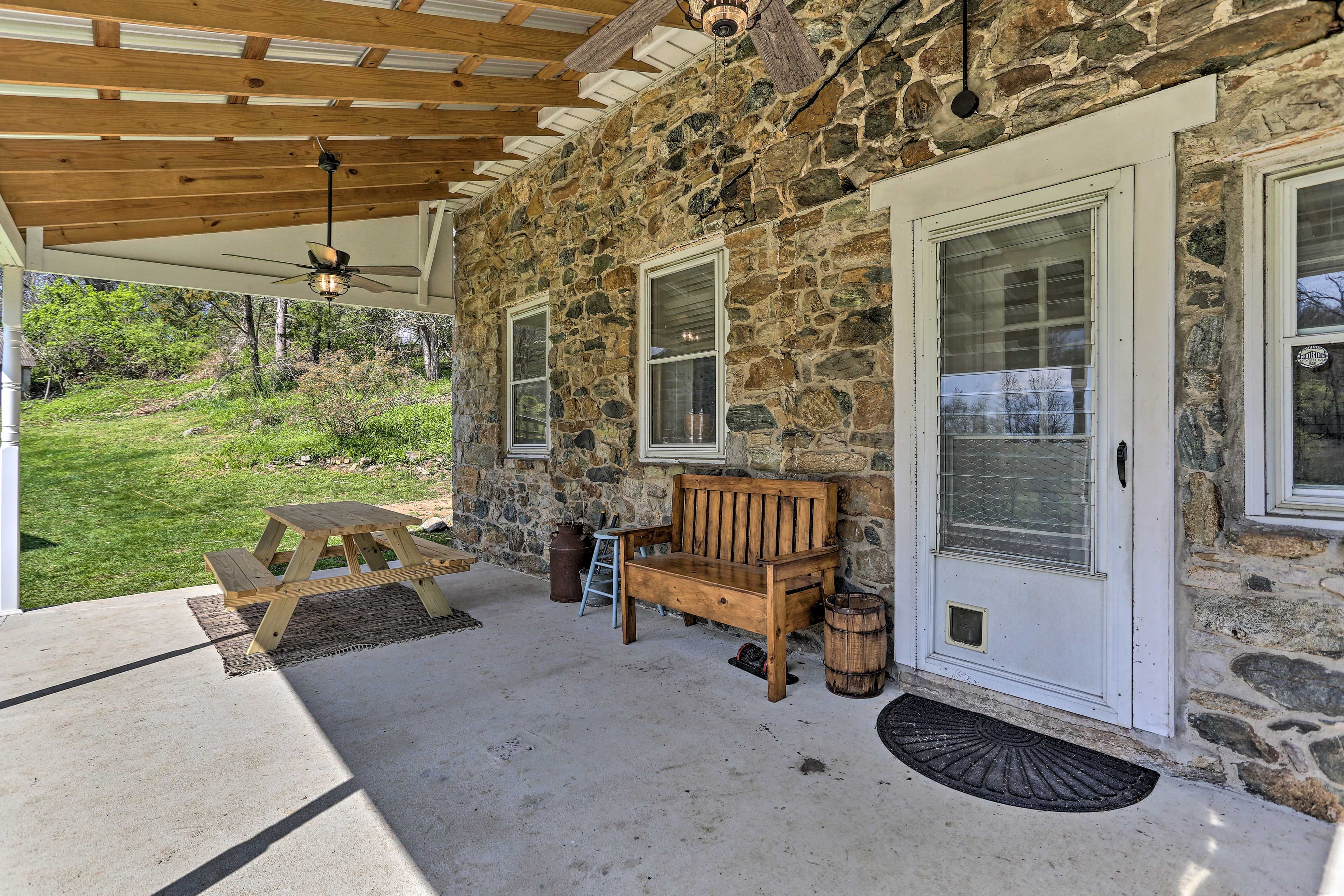 Private Covered Patio