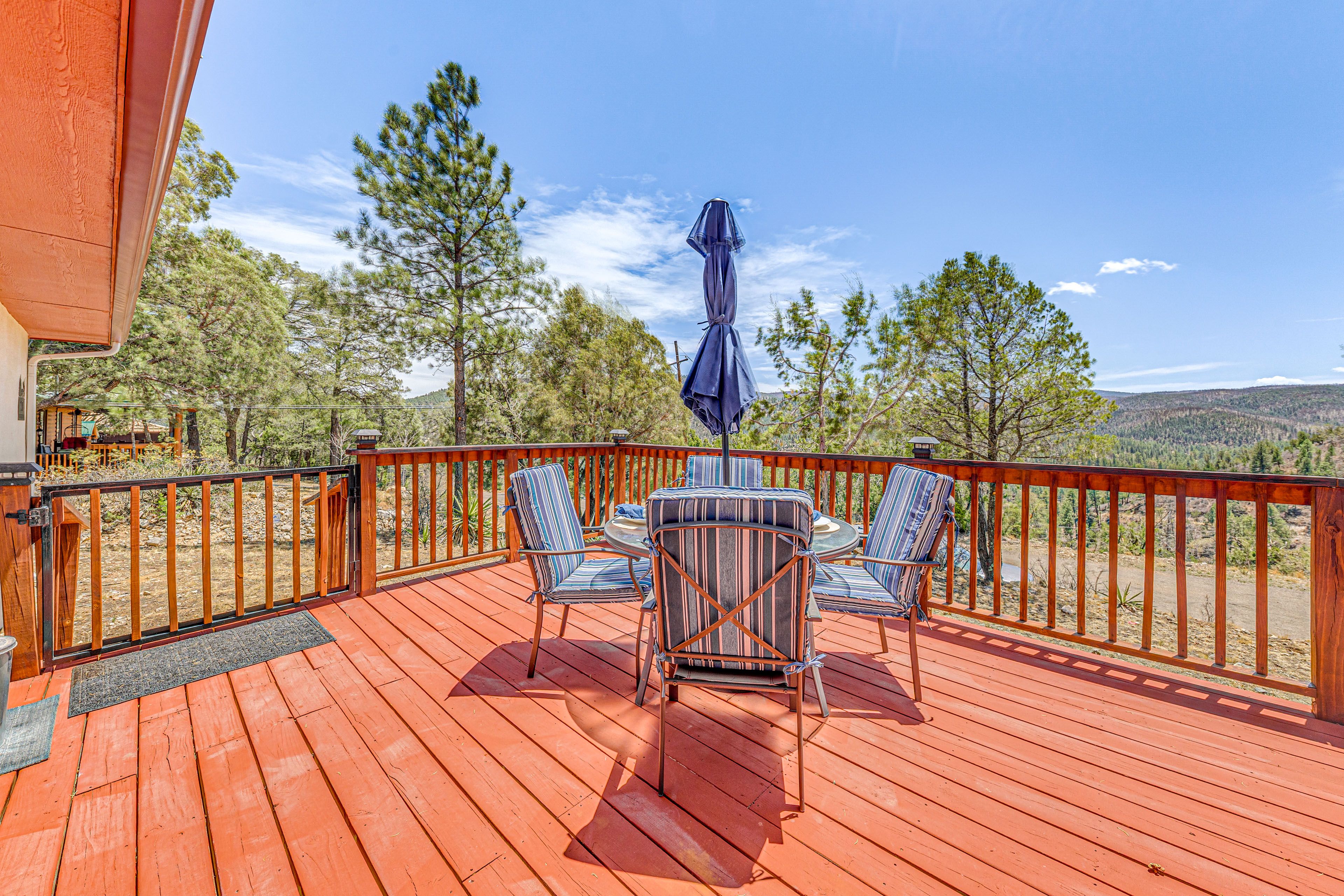 Spacious Deck | Grill | Dining & Seating Areas