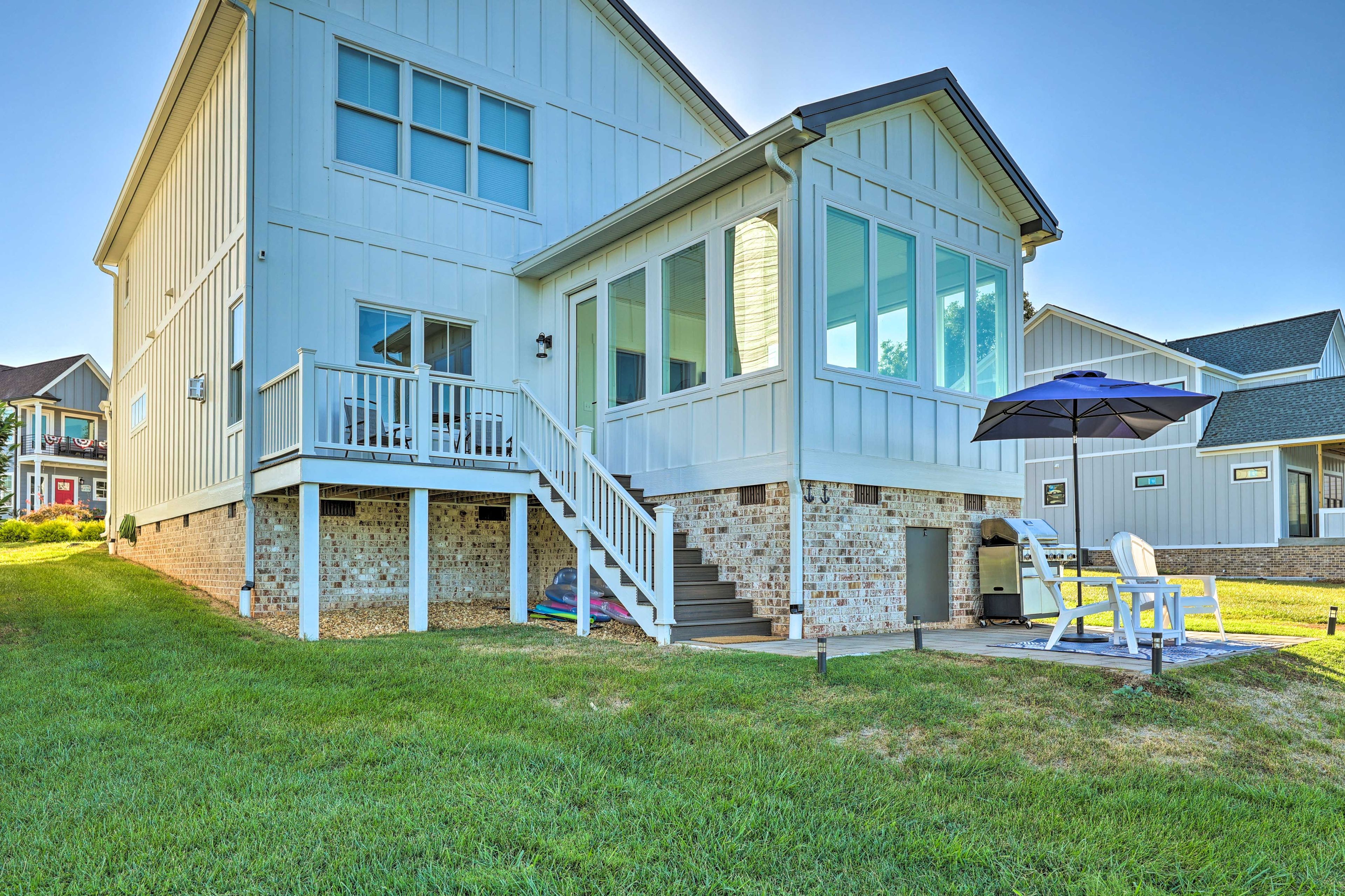Outdoor Space | Gas Grill | Direct Lake Access