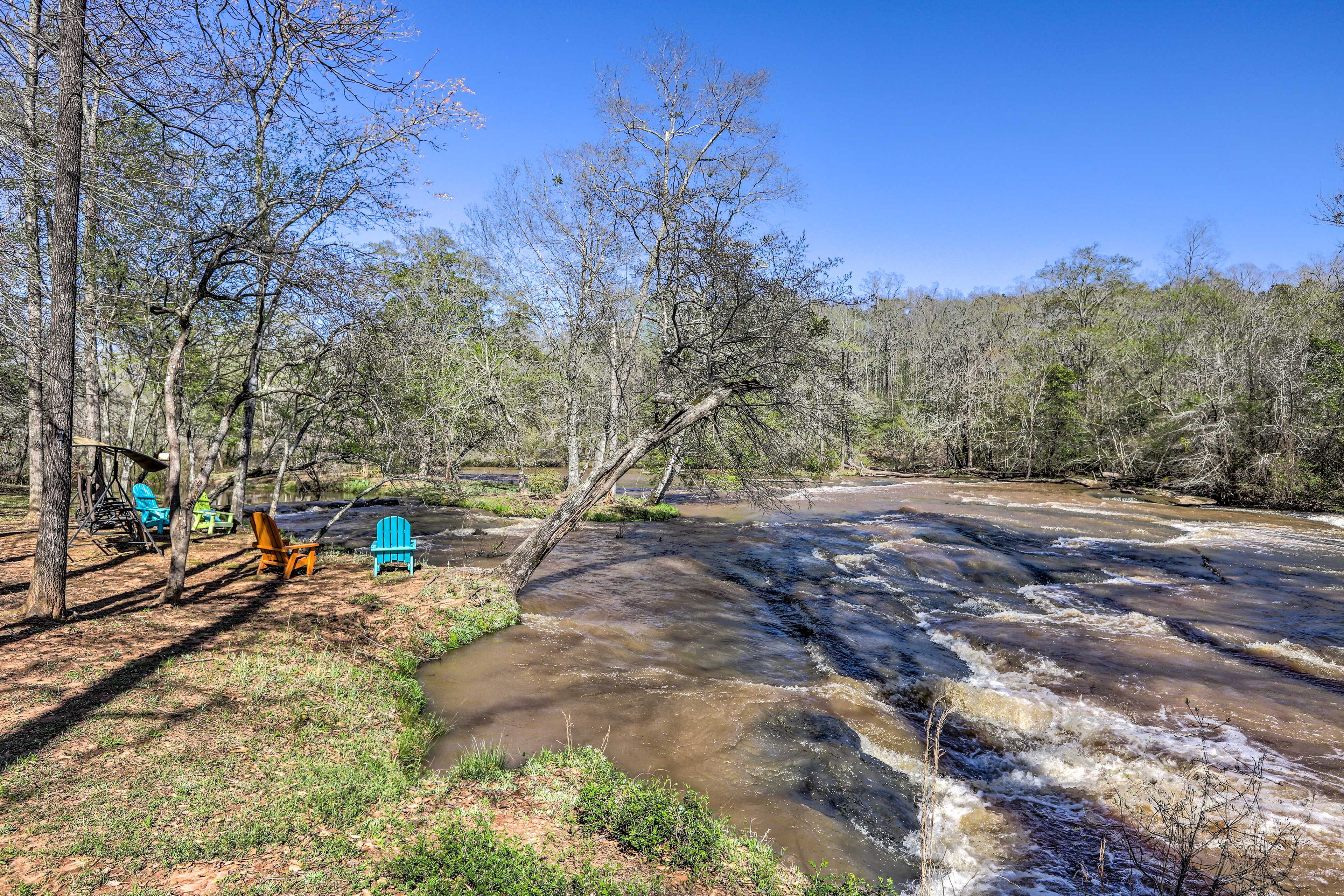 Private Yard | Gas & Charcoal Grills | Direct Creek Access
