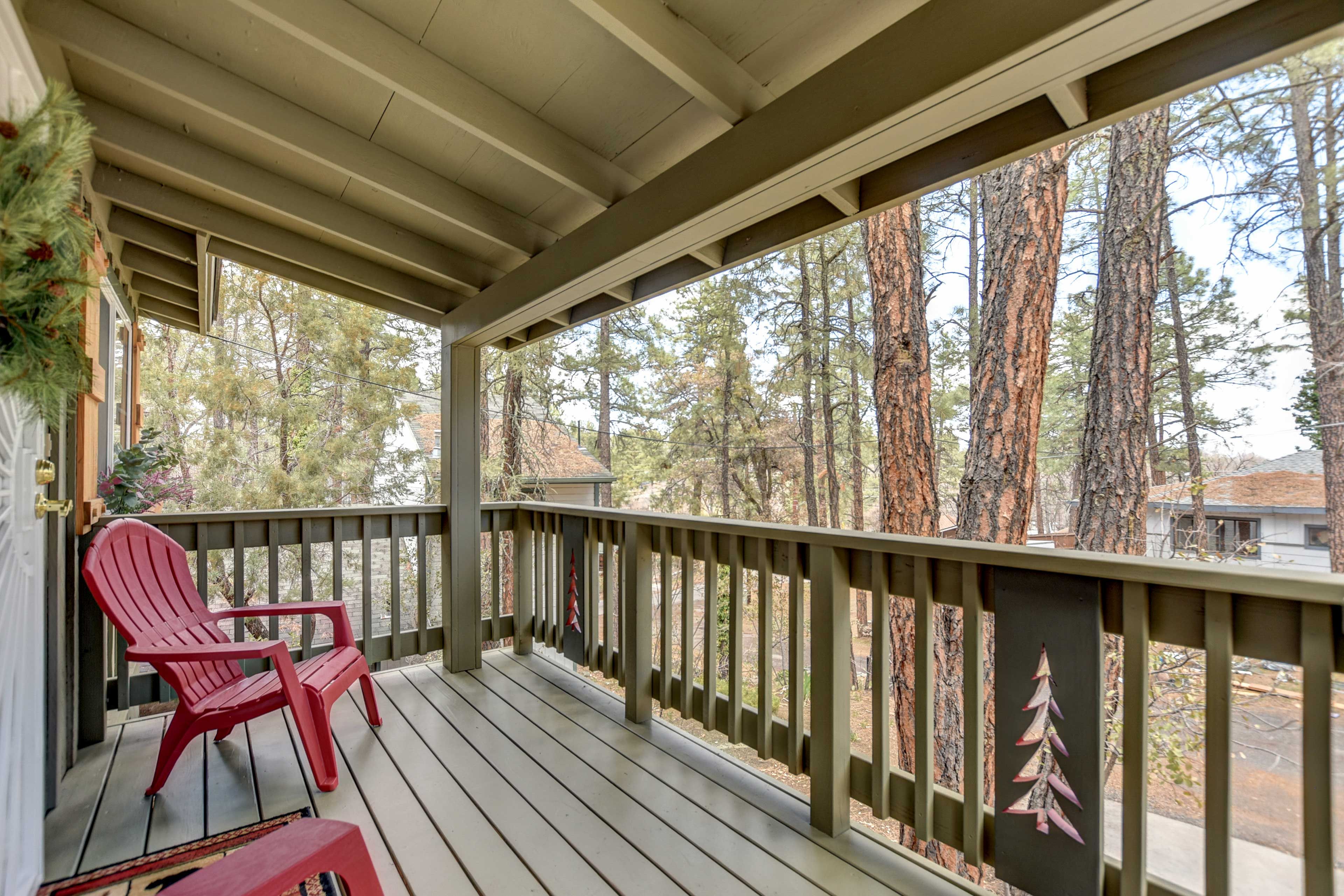 Private Covered Front Porch