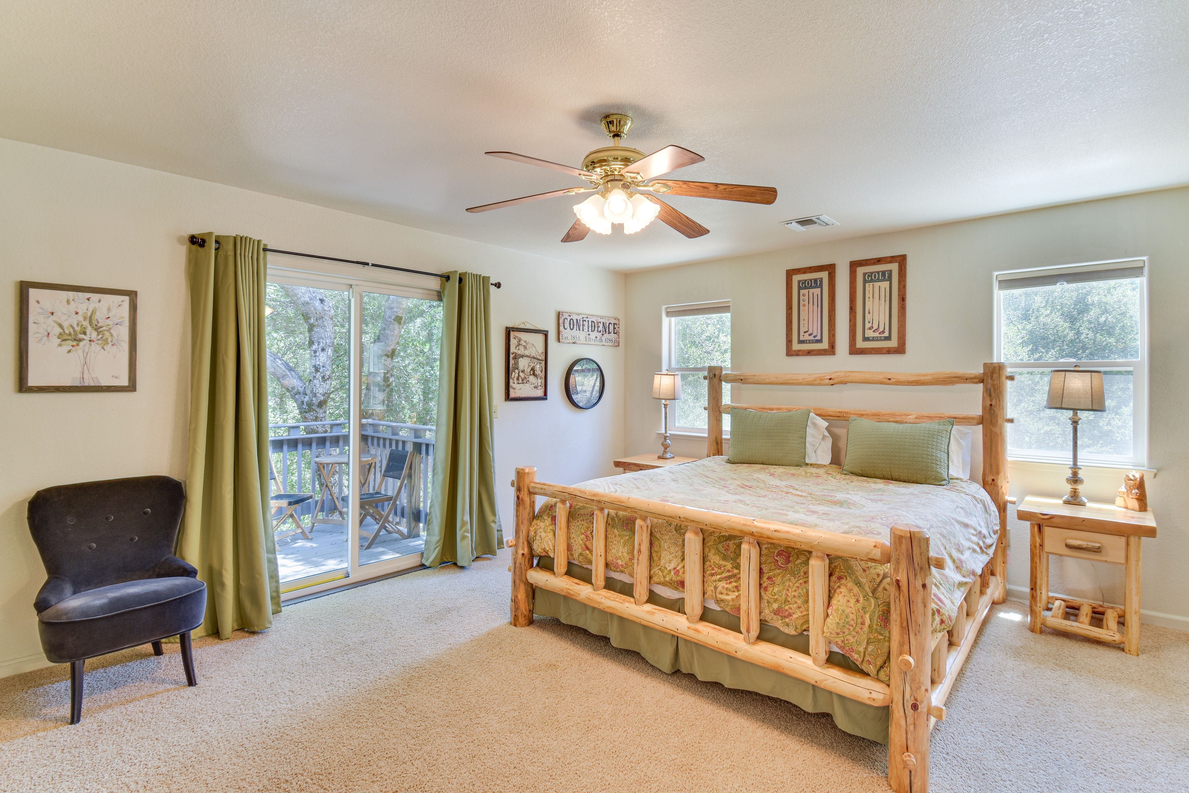 Bedroom 1 | King Bed | Private Balcony | Upper Level