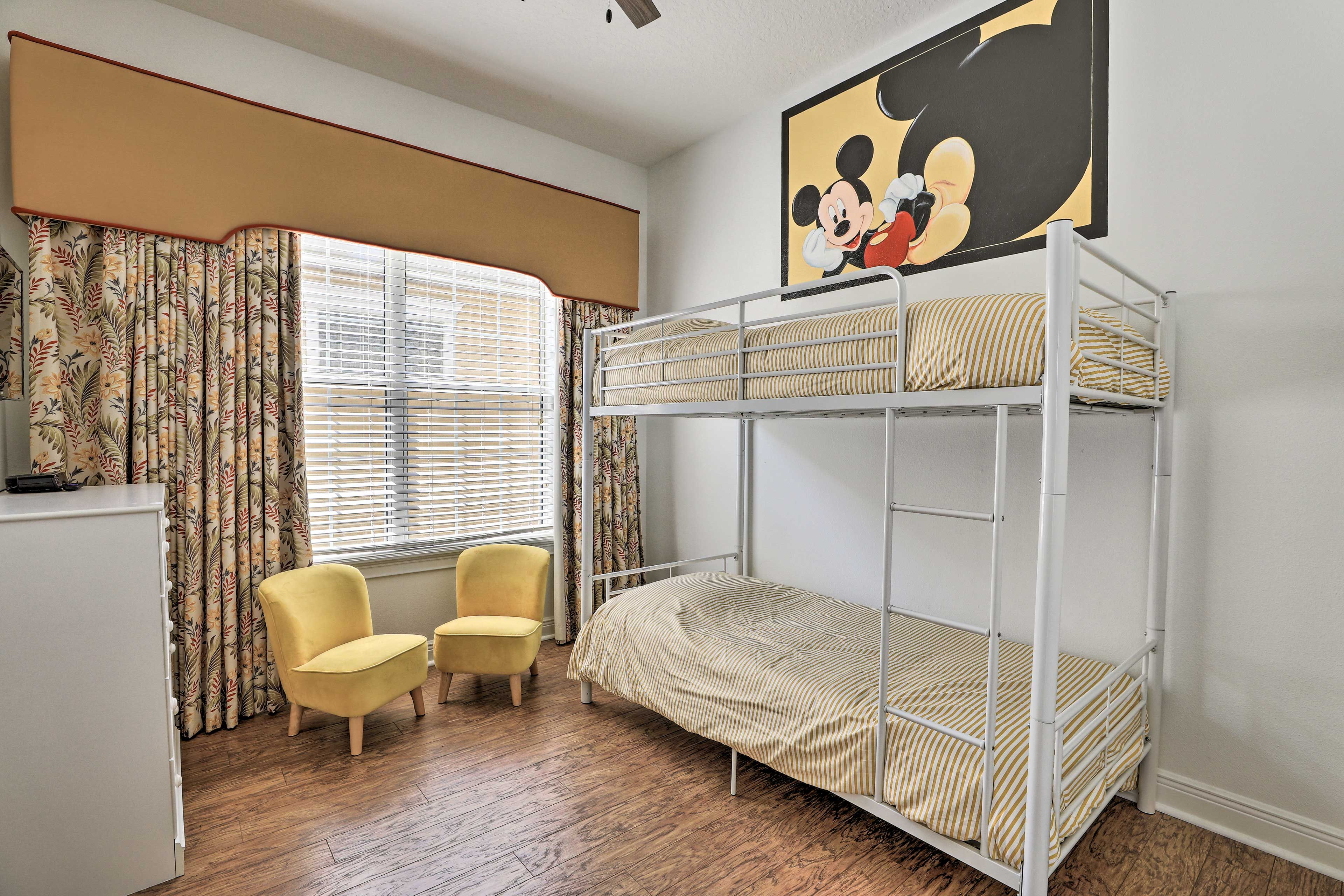 Bedroom 4 | 1st Unit | Upper Level | Twin Bunk Bed