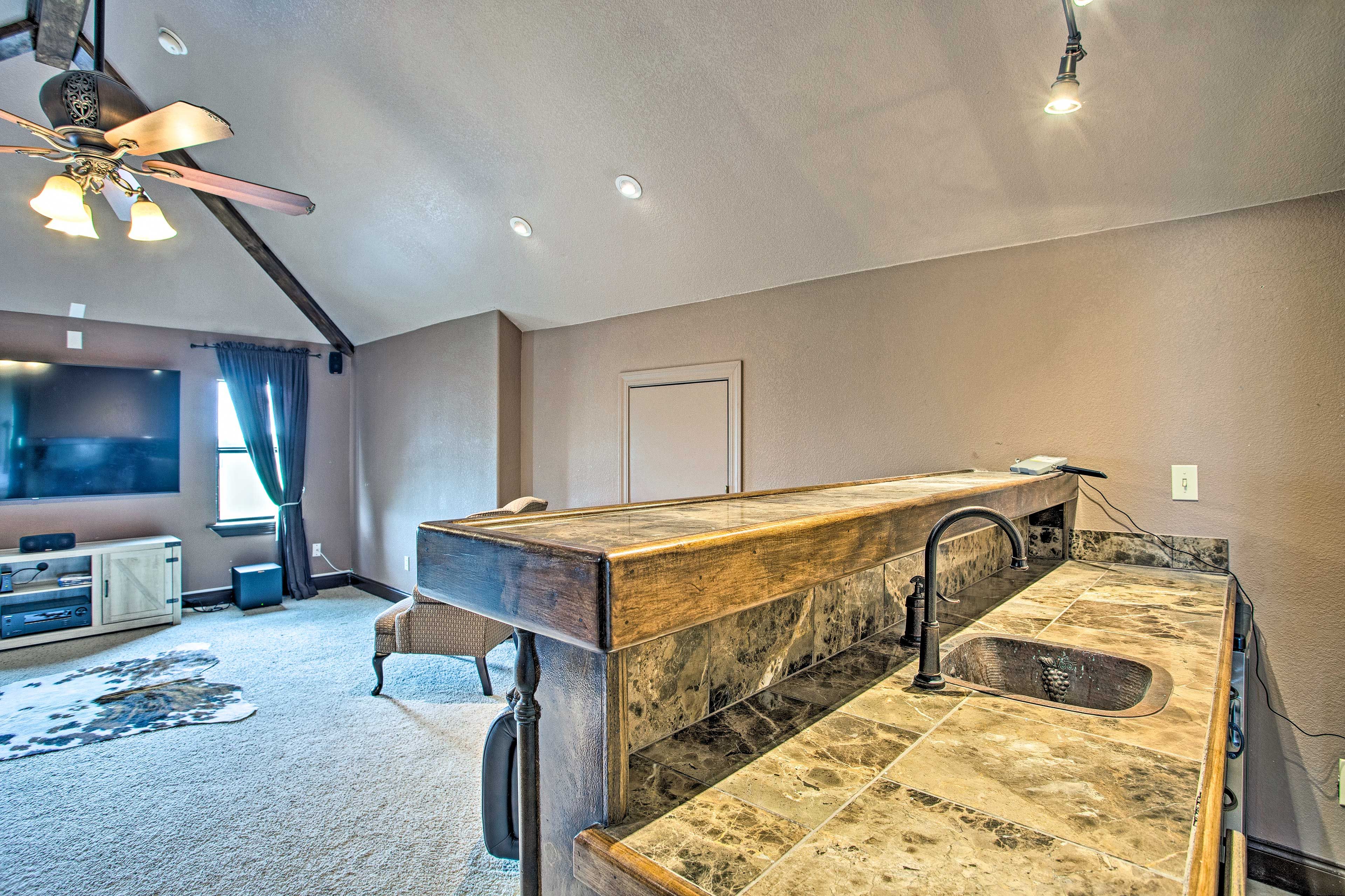 Media Room | 2nd Floor | Stairs Required | Wet Bar | Video Game Console